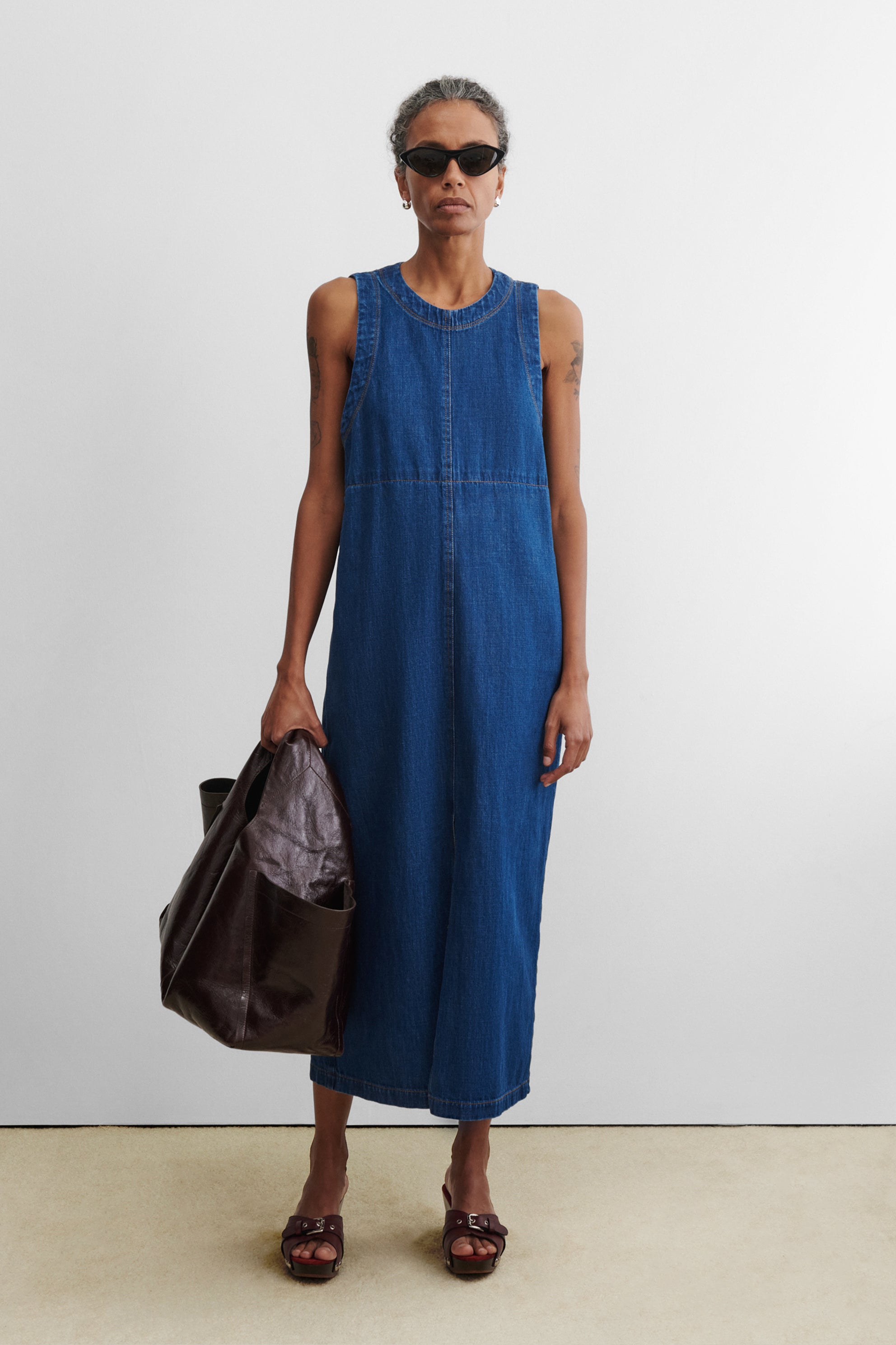 Rachel Comey Baldan Dress Indigo / 8. / Classic Odisto Denim
