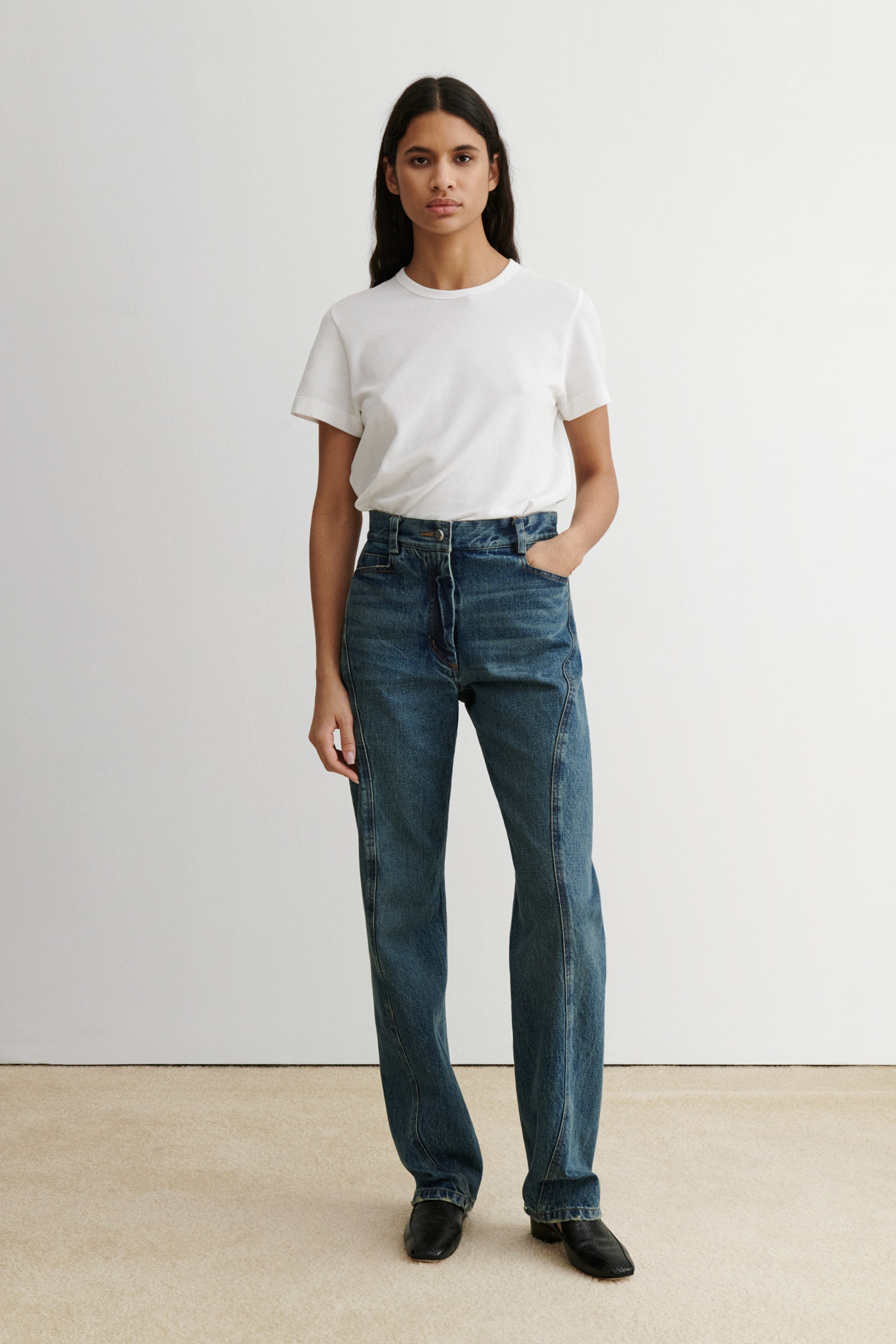 Swerve Pant-DENIM-Rachel Comey