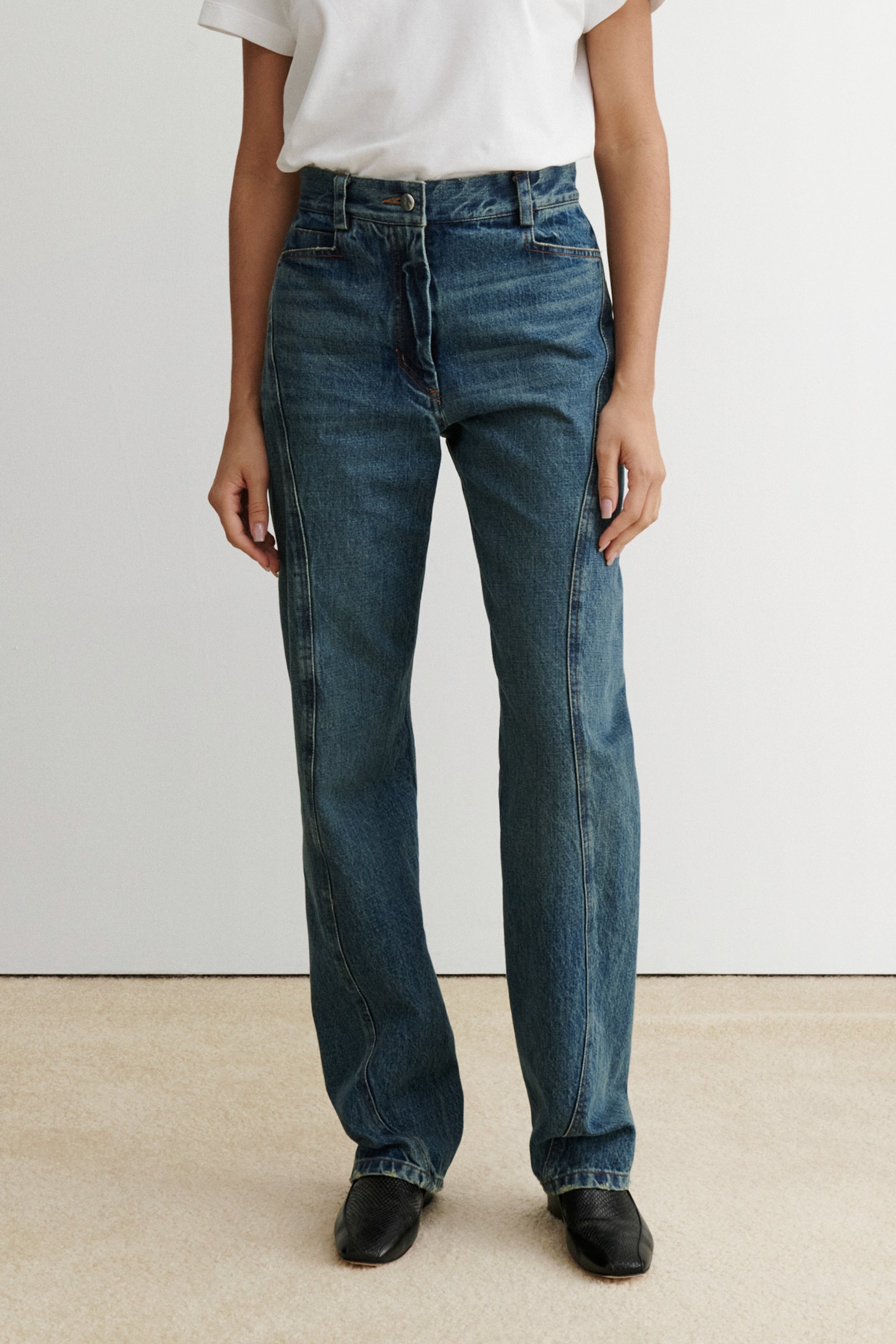 Swerve Pant-DENIM-Rachel Comey