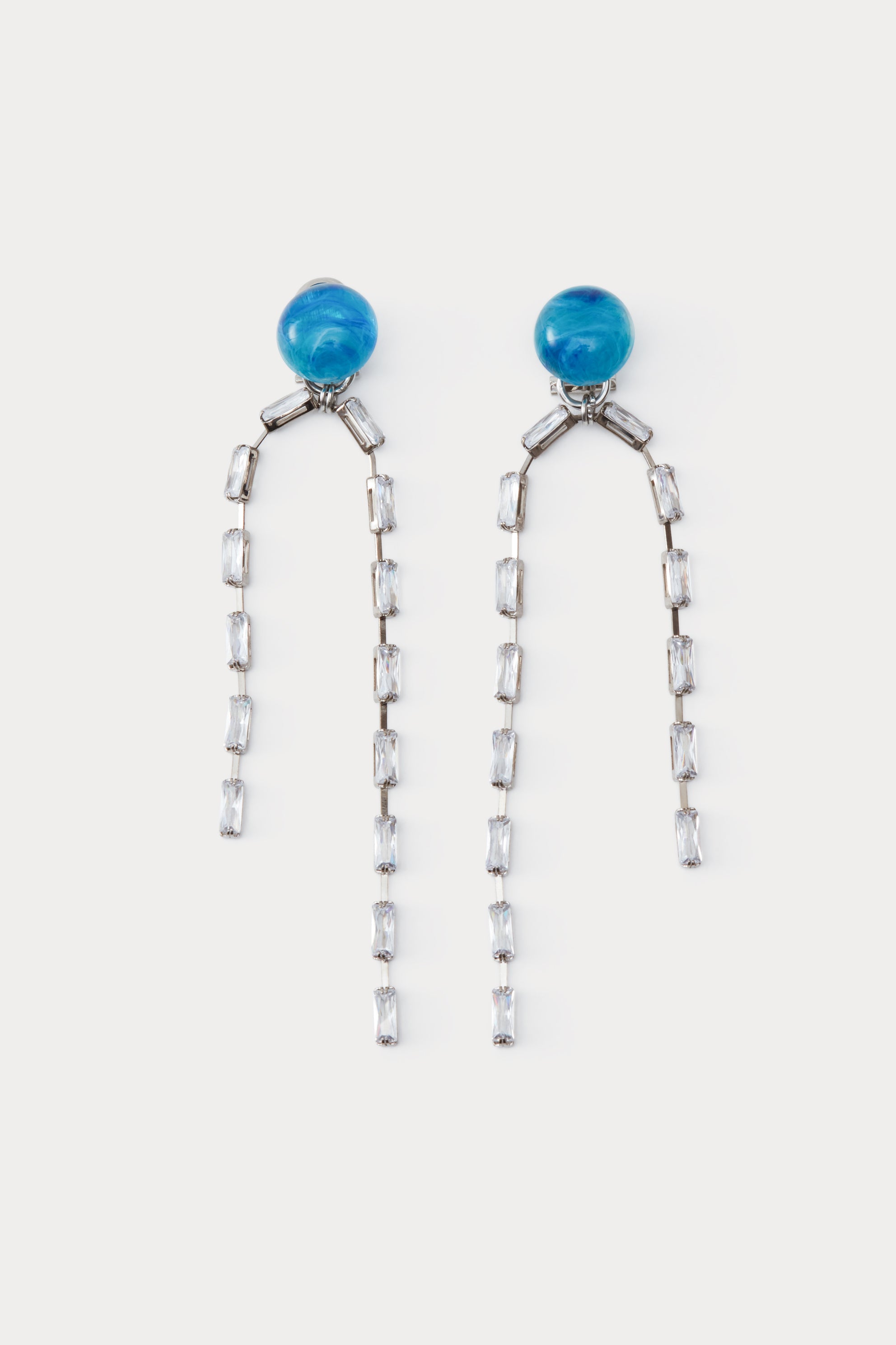 Draped Baguette Earrings-EARRINGS-Rachel Comey