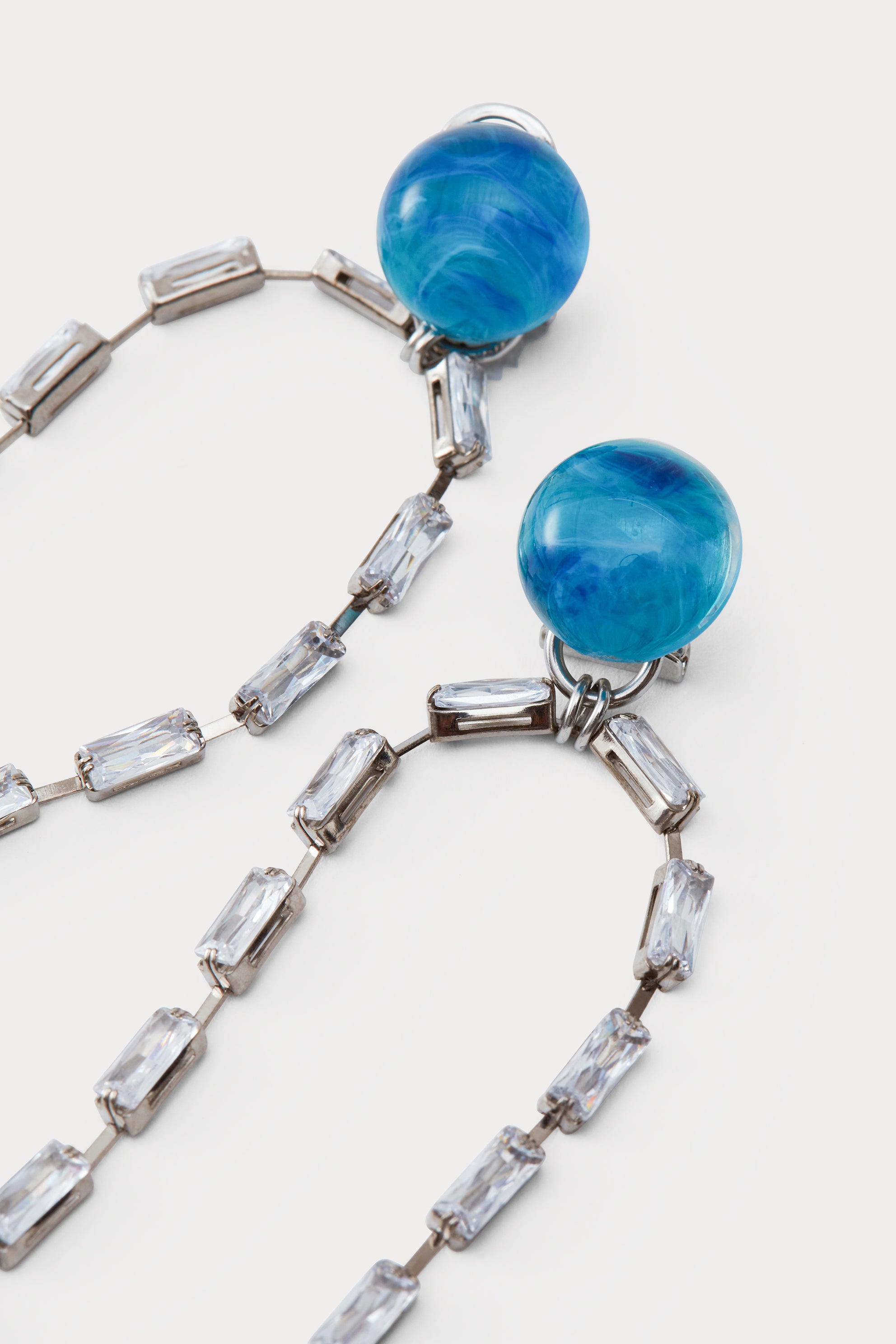 Draped Baguette Earrings-EARRINGS-Rachel Comey