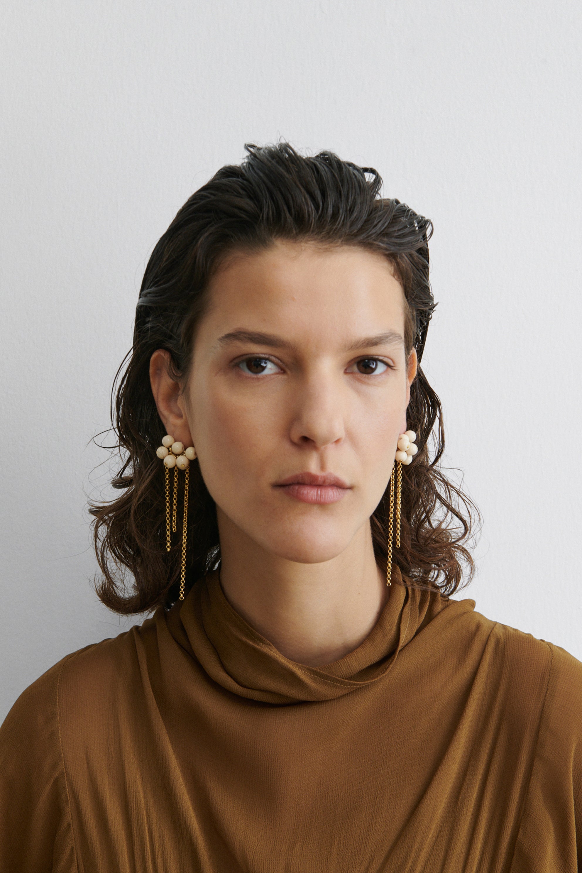 Bauble Mesh Earrings-EARRINGS-Rachel Comey