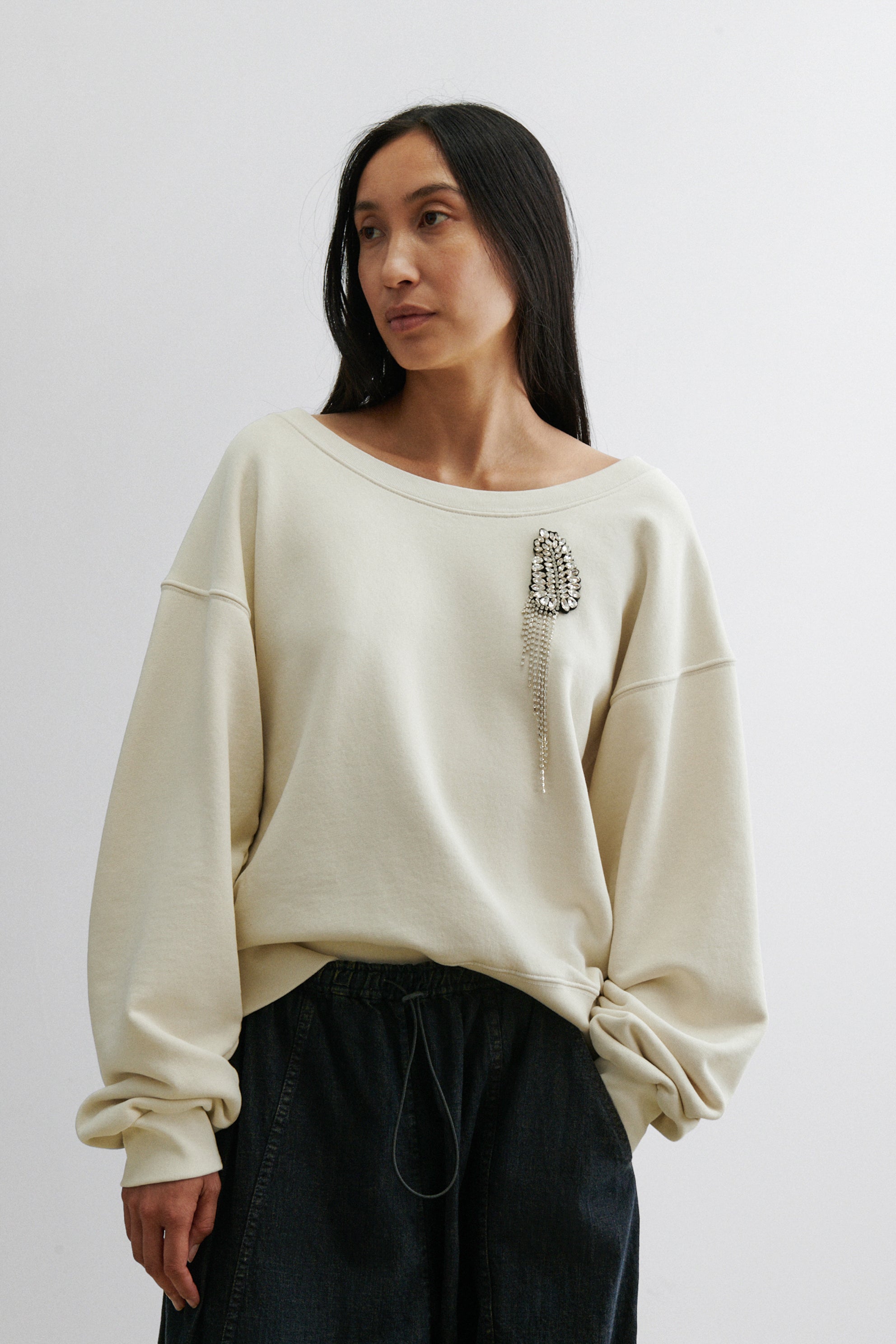 Dripping Fern Brooch (Right)-BROOCH-Rachel Comey