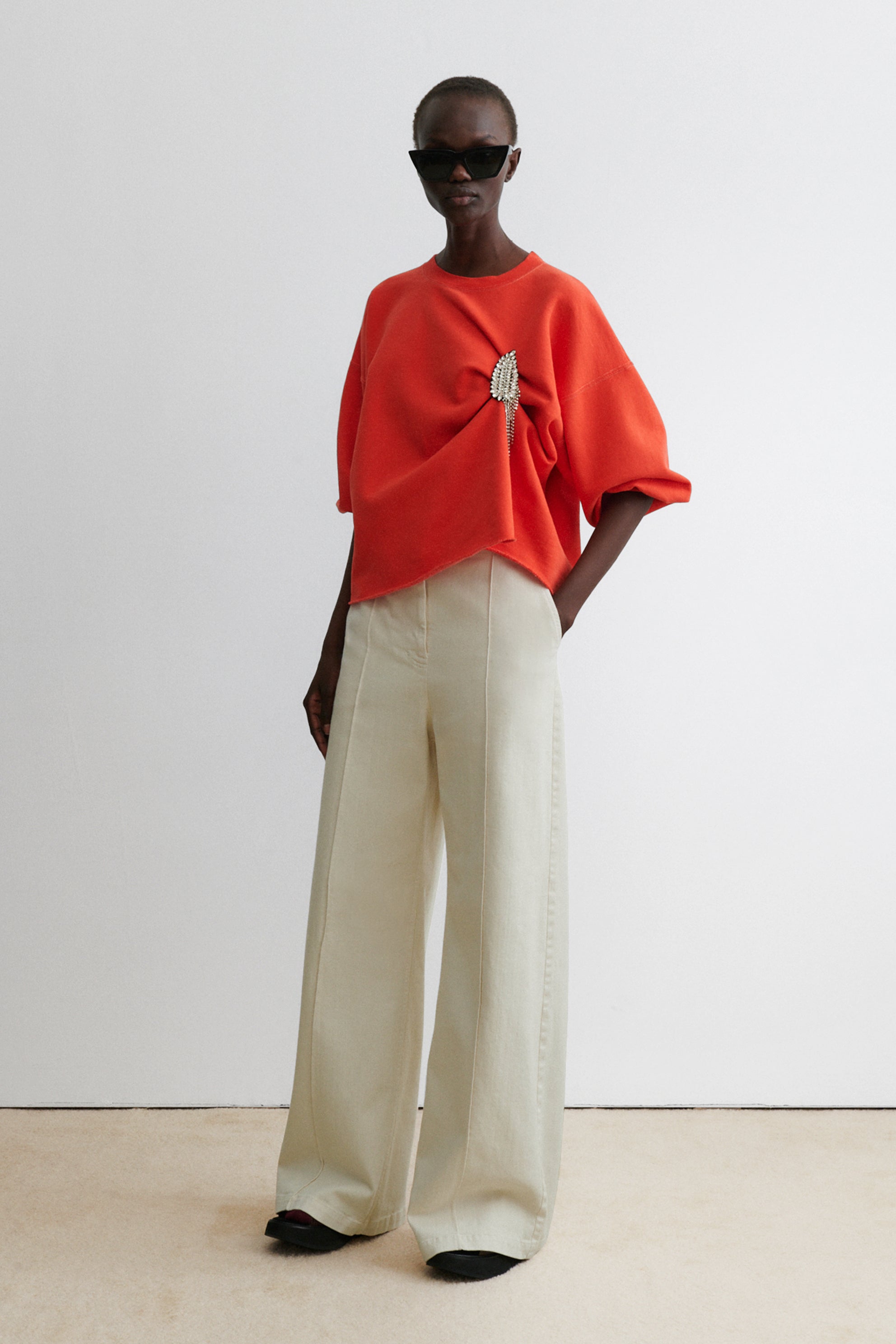 Dripping Fern Brooch (Left)-BROOCH-Rachel Comey