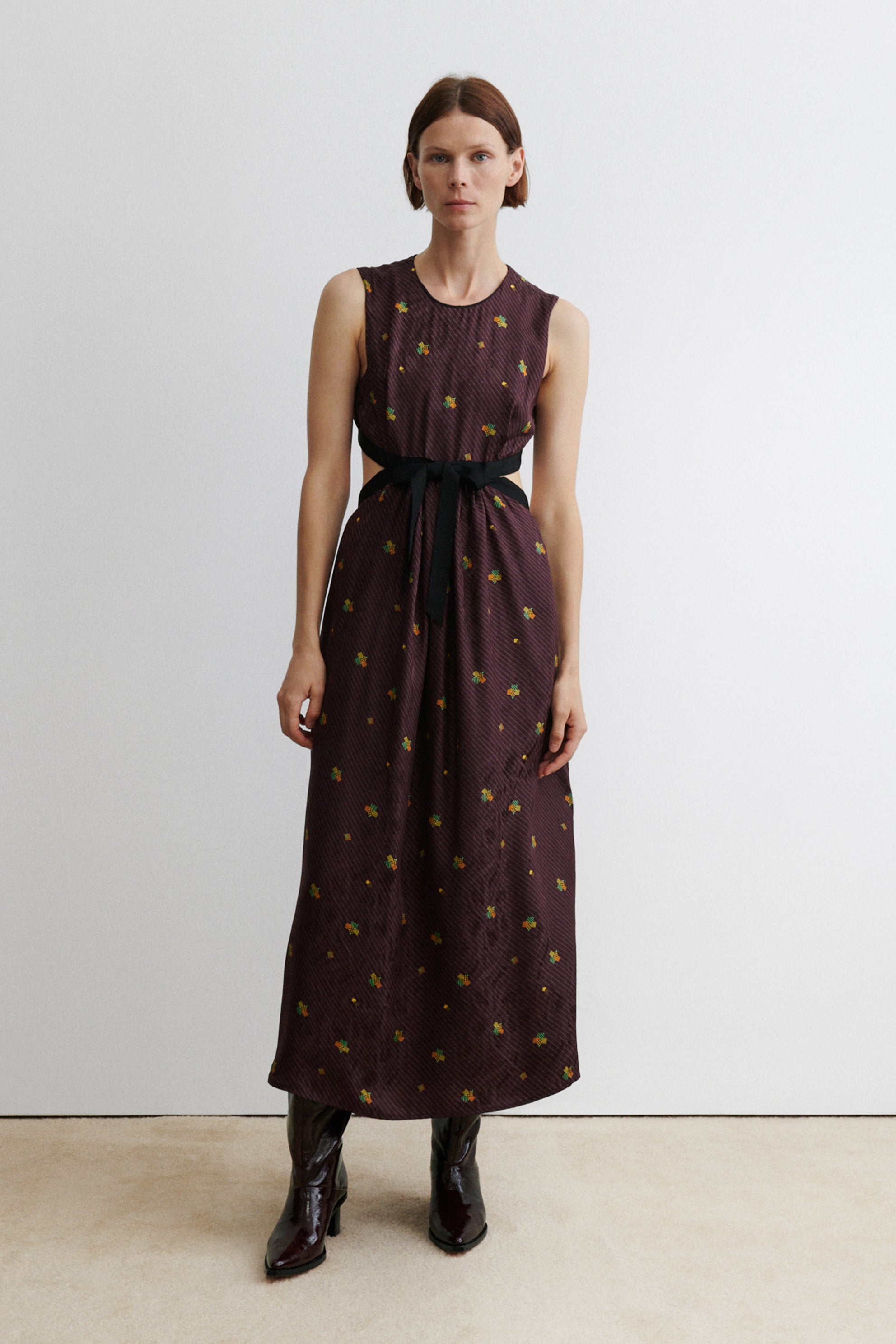Noah Dress Bordeaux / 2. / Checkers Print VI Noah Dress Bordeaux / 2. / Checkers Print VI