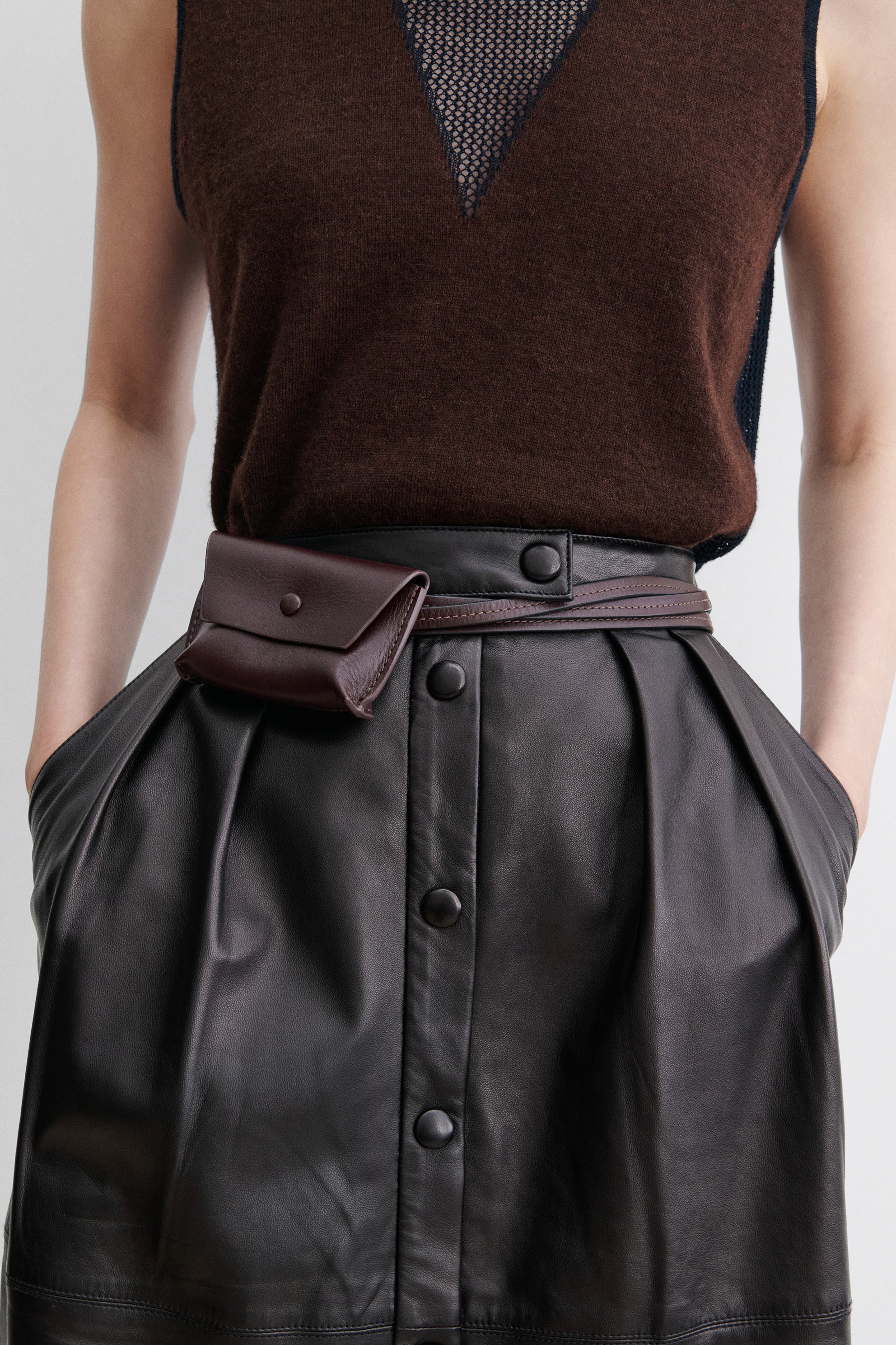 Double Wrap Hamecon Card Slot Belt-BELTS-Rachel Comey