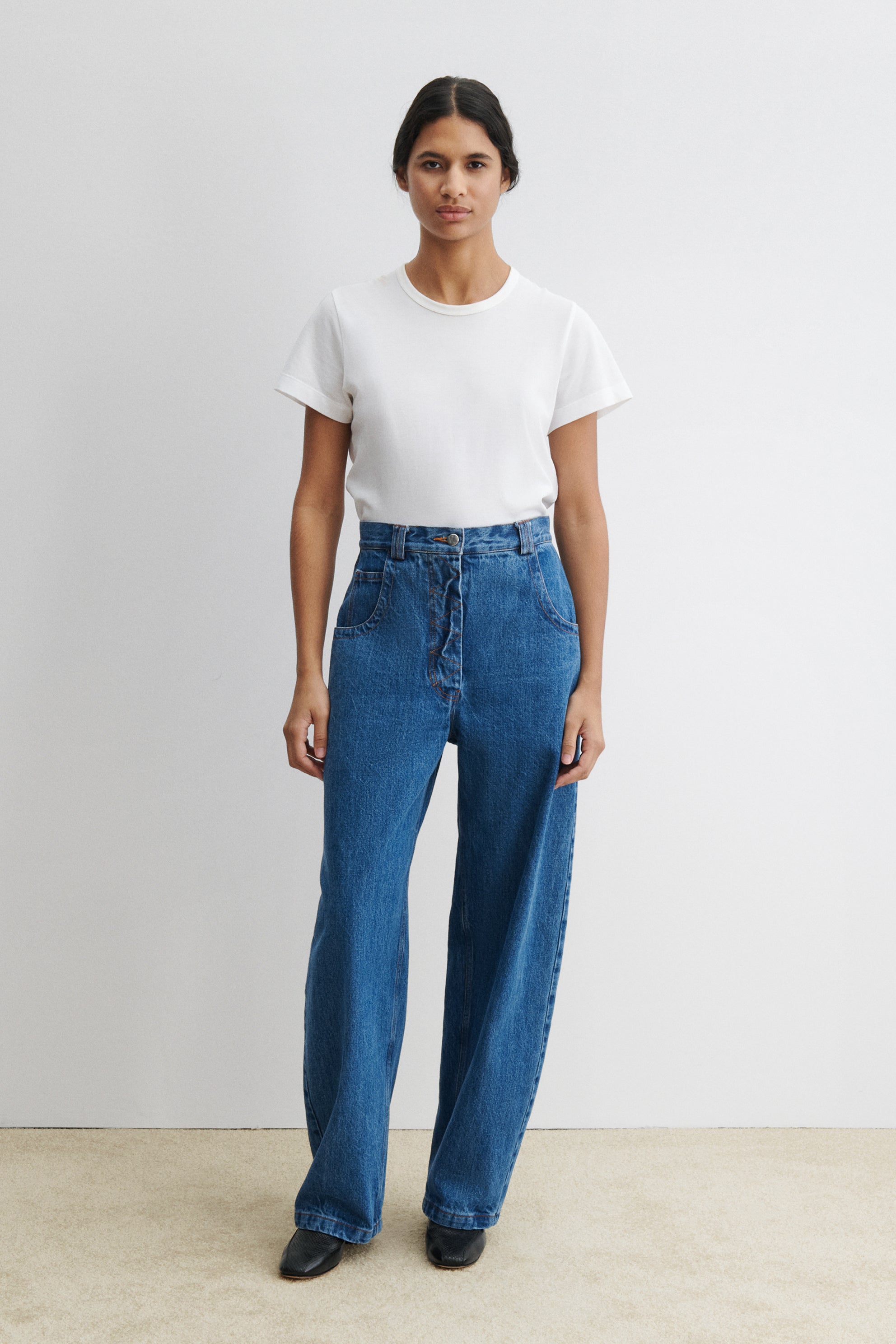 Snap Pant-DENIM-Rachel Comey