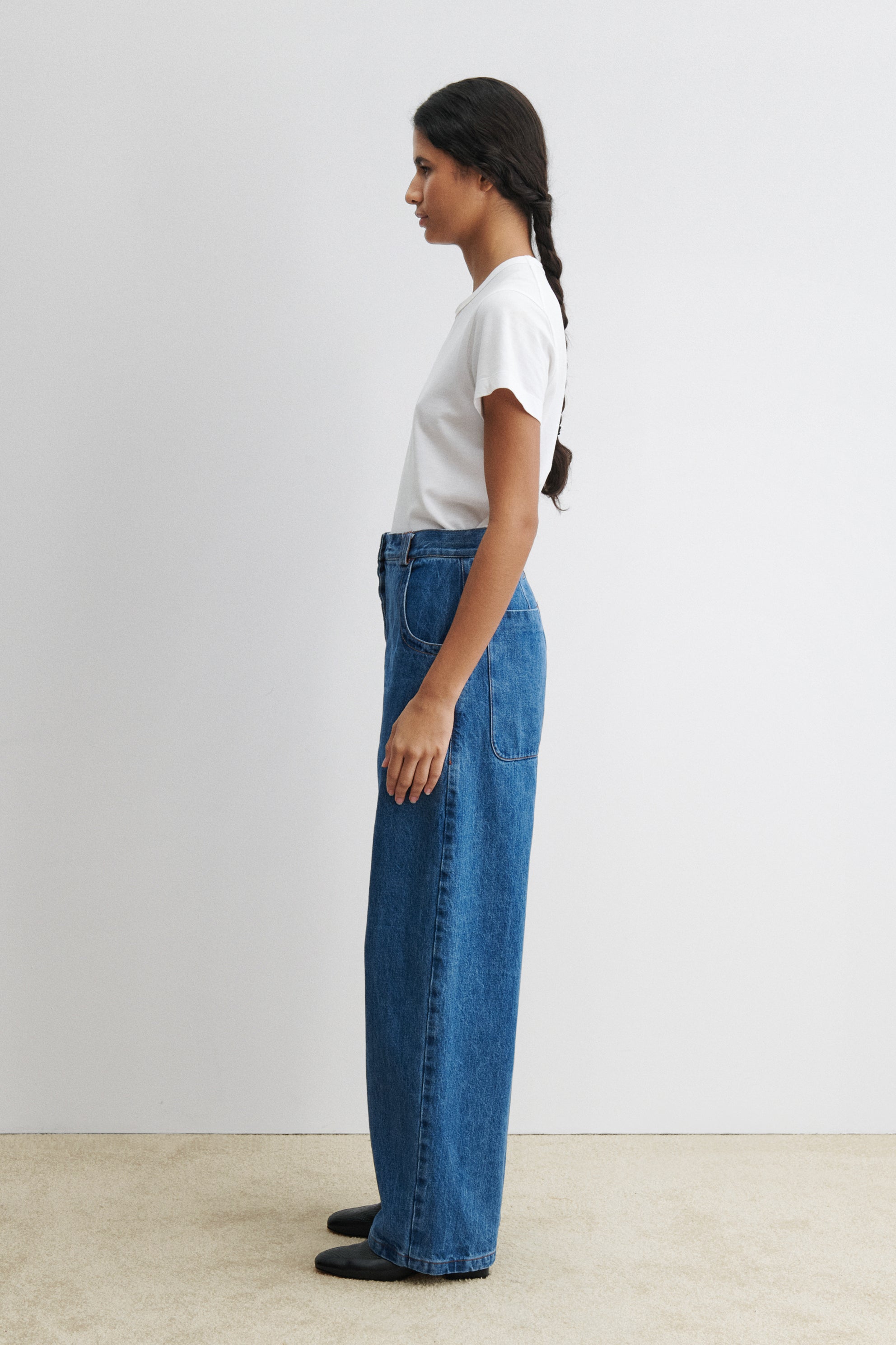 Snap Pant-DENIM-Rachel Comey
