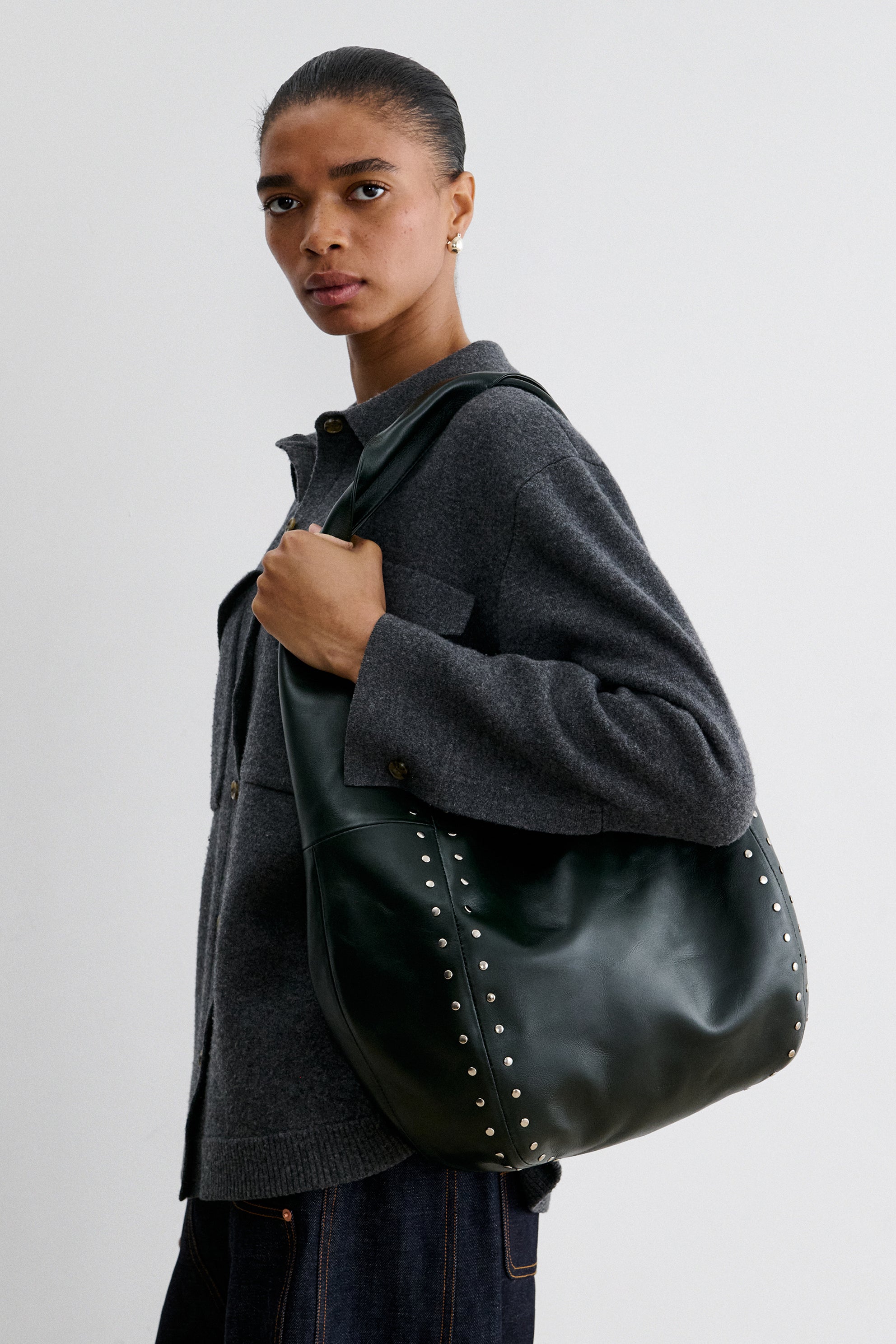Studded Harley Shoulder Bag-BAGS-Rachel Comey
