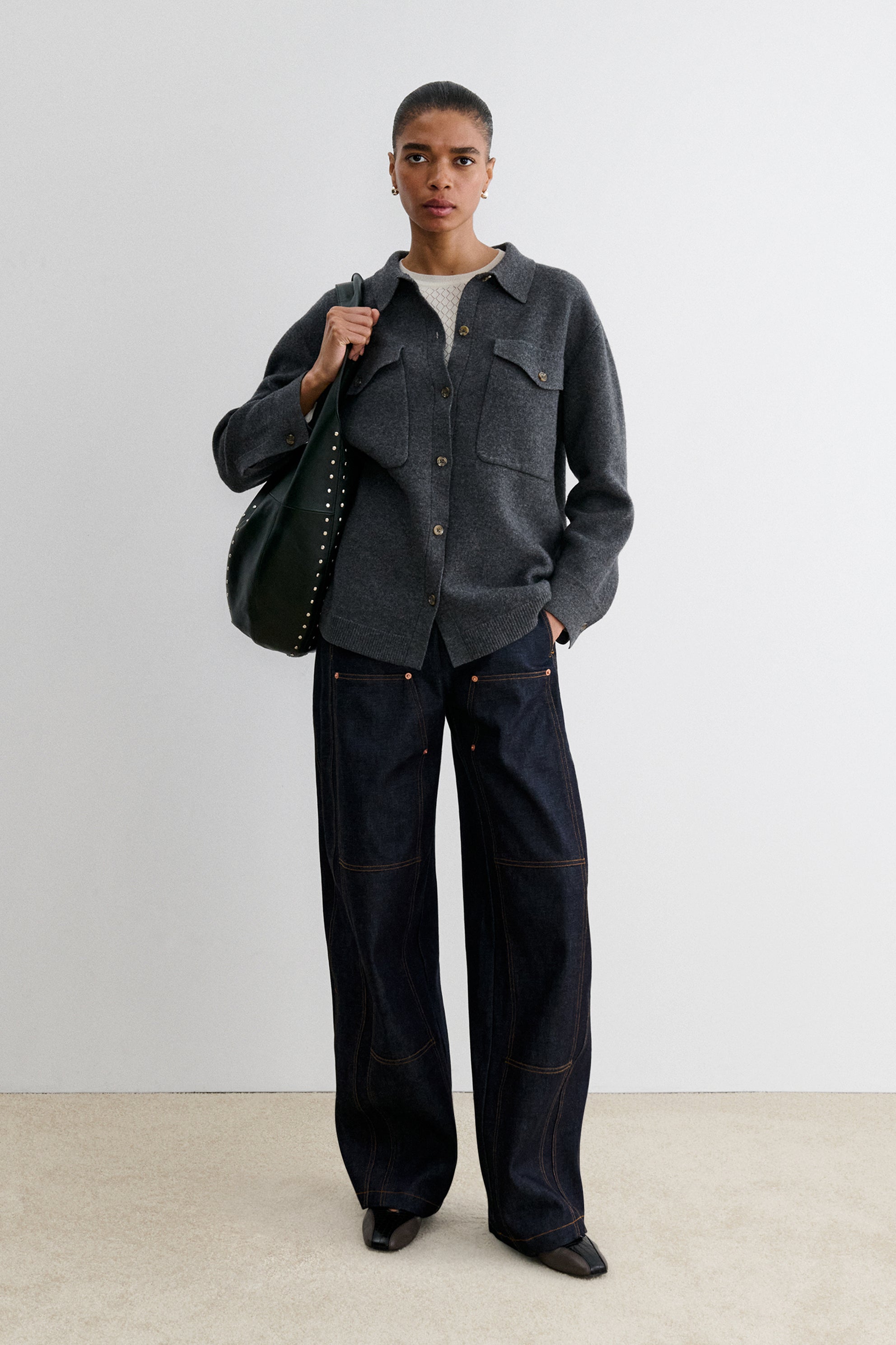 Studded Harley Shoulder Bag-BAGS-Rachel Comey