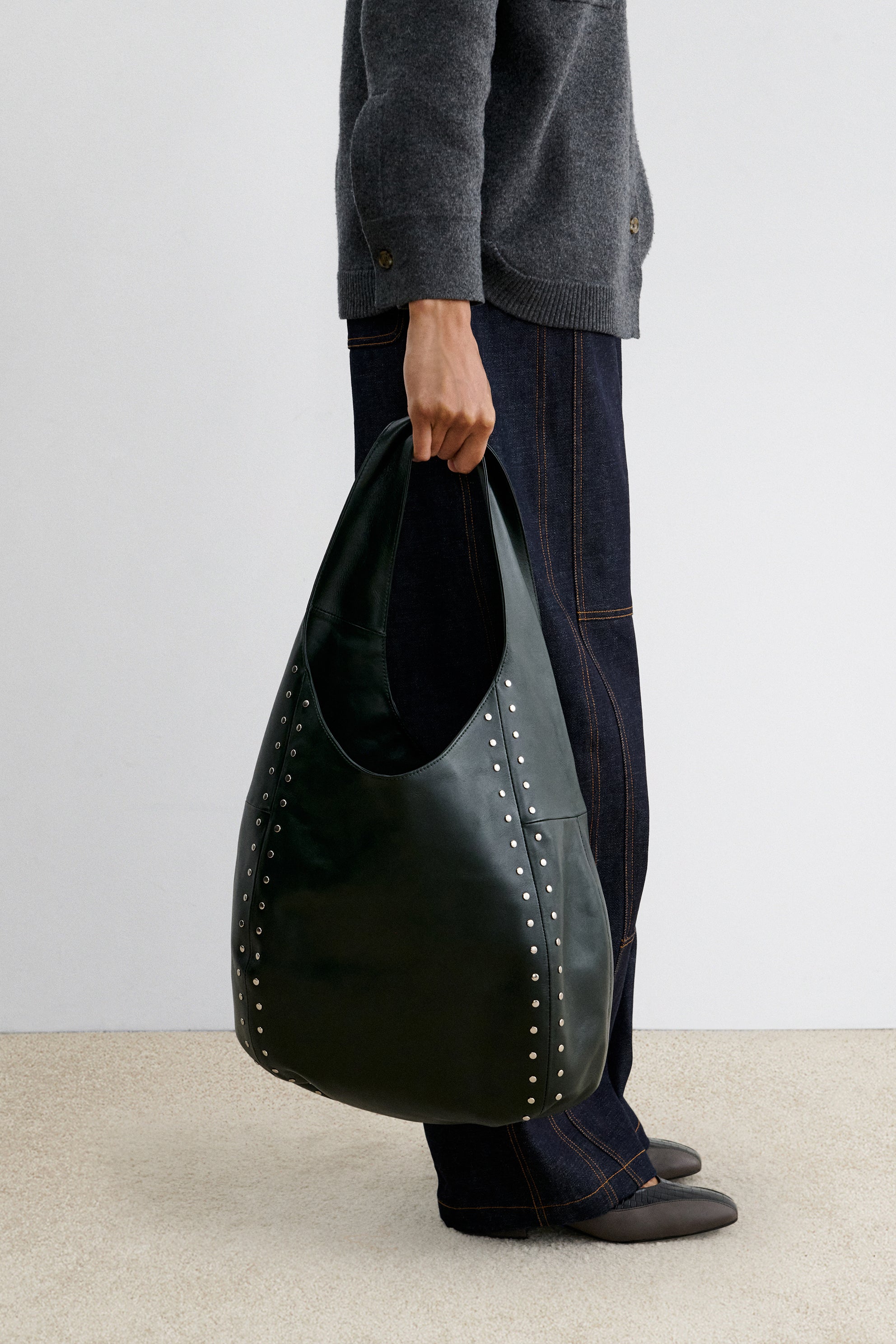 Studded Harley Shoulder Bag-BAGS-Rachel Comey