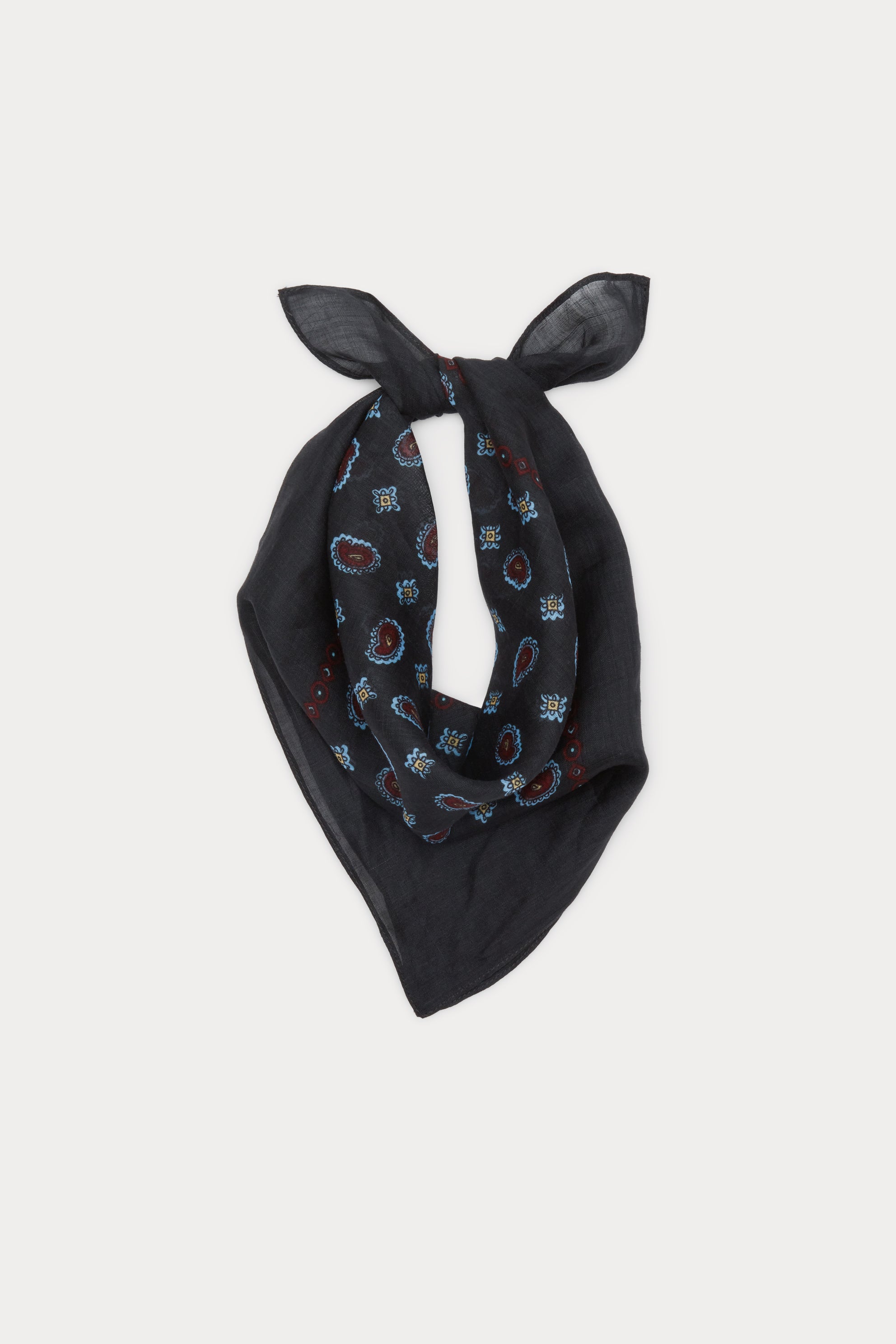 Paisley Ramie Small Scarf-SCARF-Rachel Comey