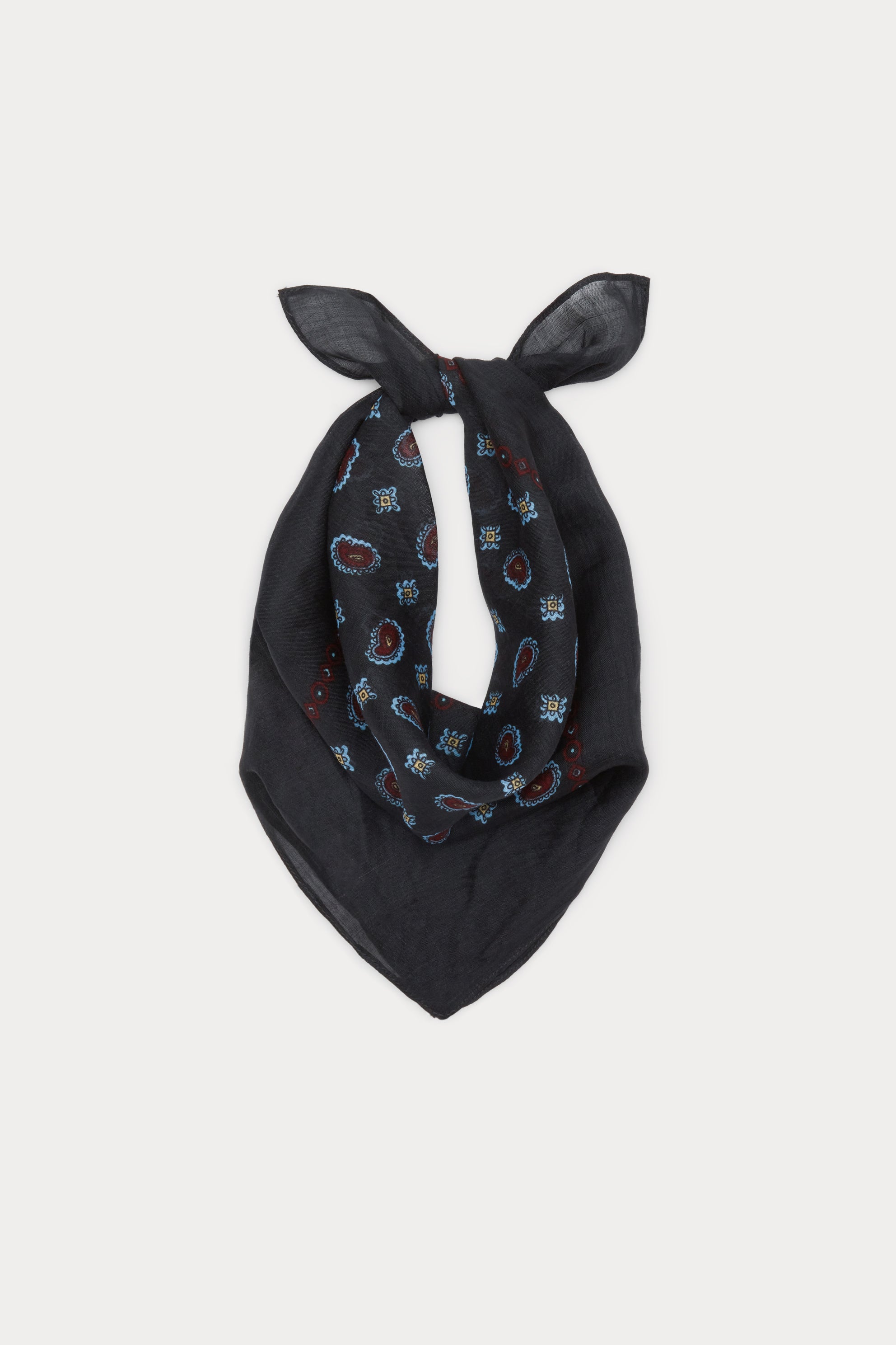 Paisley Ramie Small Scarf-SCARF-Rachel Comey