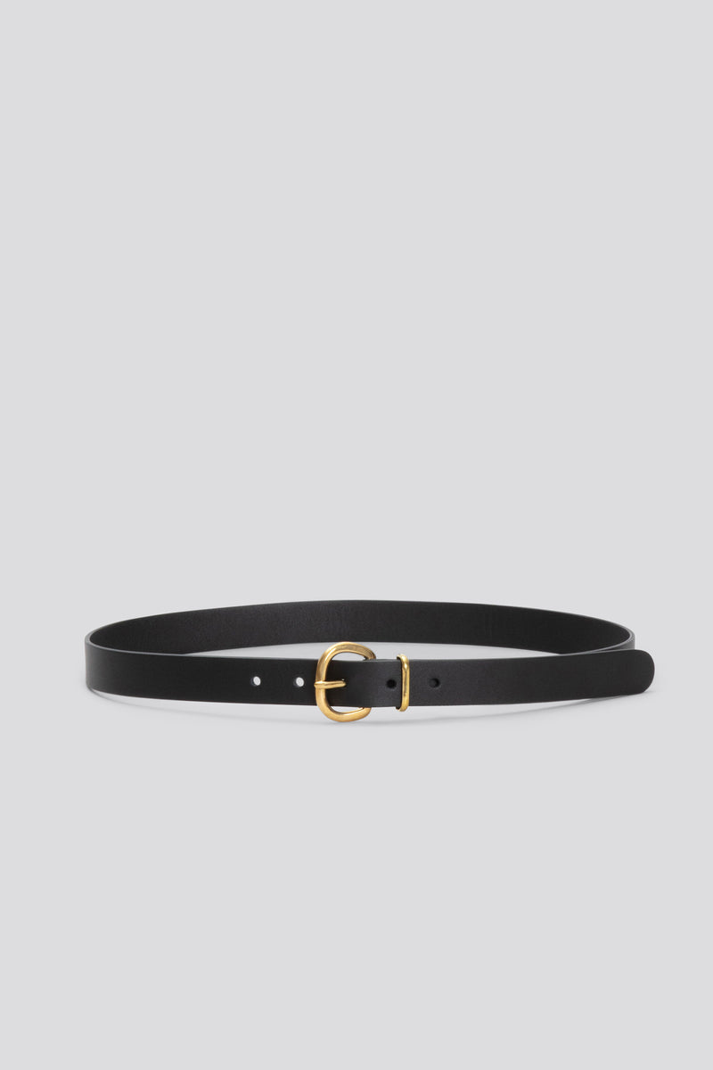 Thin Black Leather Bracelet | Rincon 6.5 Xs