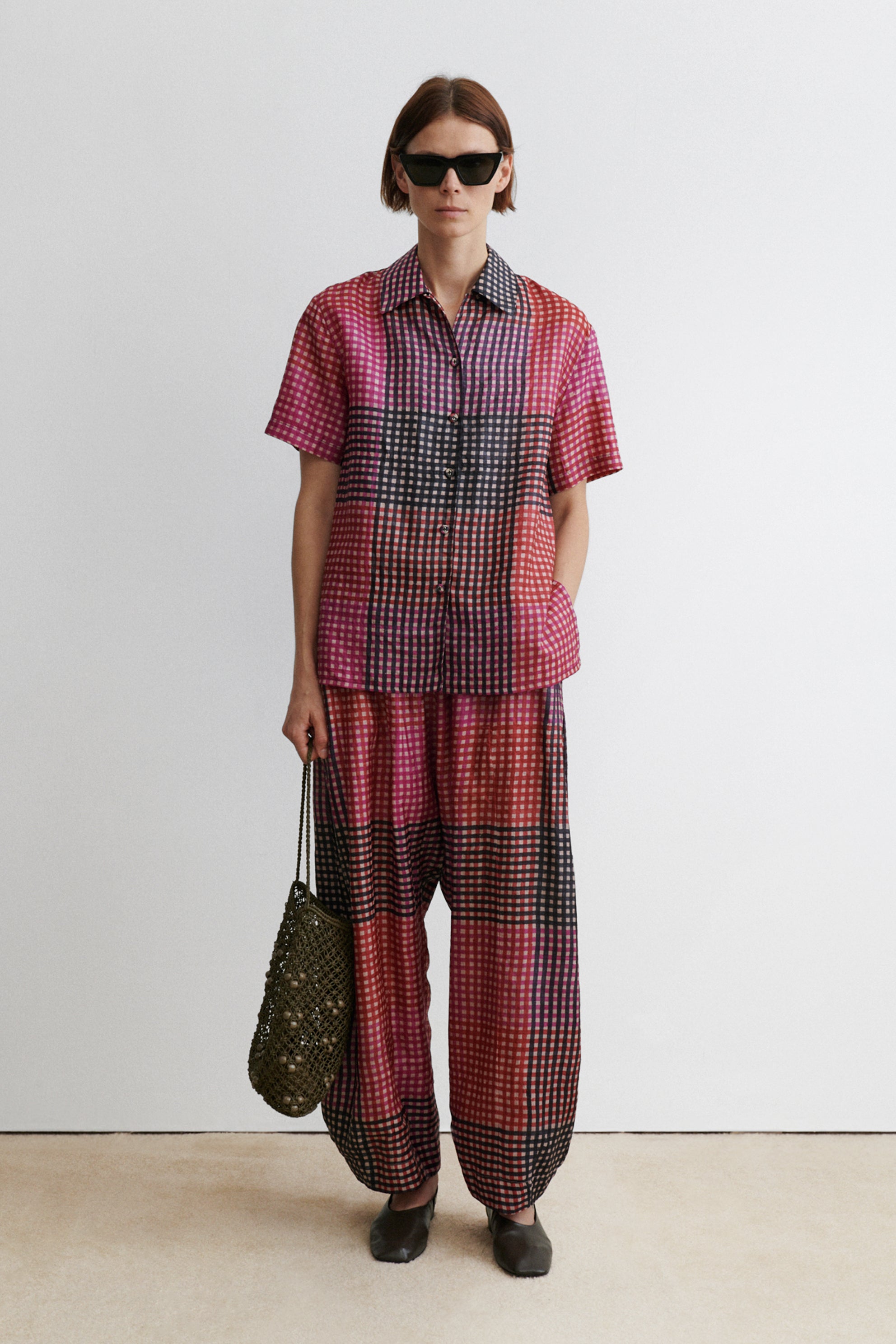 レイチェルコーミー　トップス  シルク　ブルー Rachel Comey | Official Site | rachelcomey.com