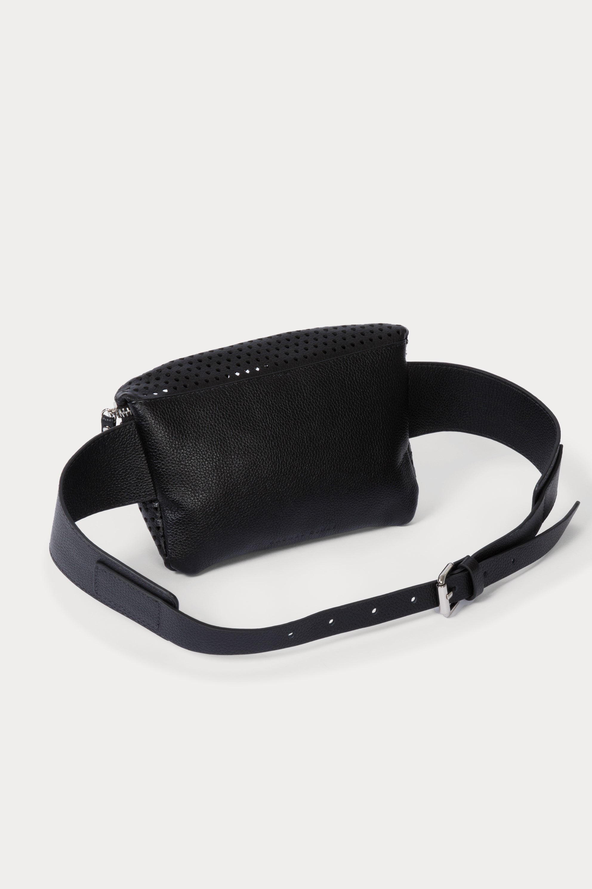 Black Faux Leather belt bag 2024 Fanny Pack