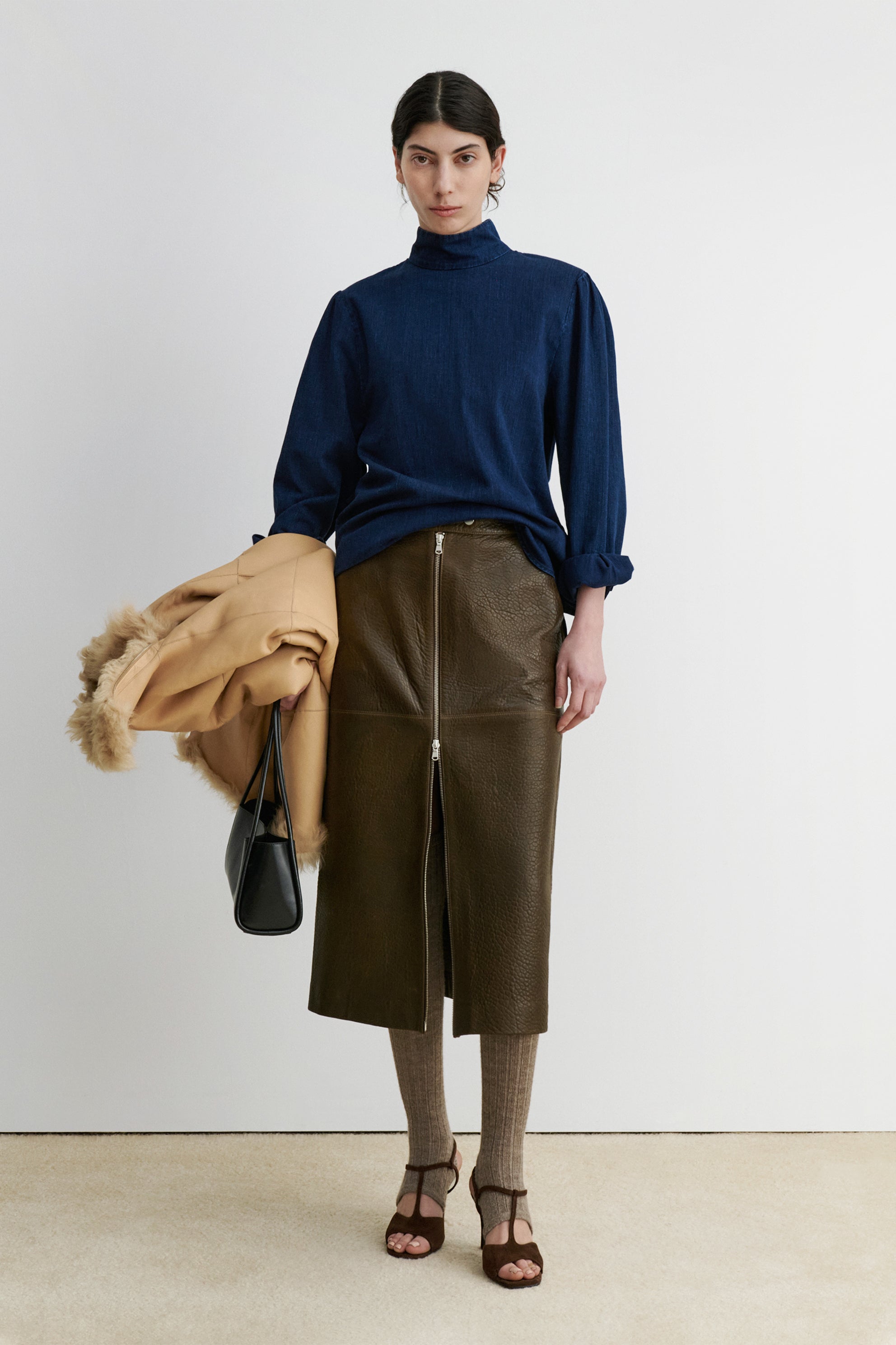 RACHEL COMEY/半袖カットソー/L/レーヨン/GRN/総柄 Rachel Comey Doan Dress Cream