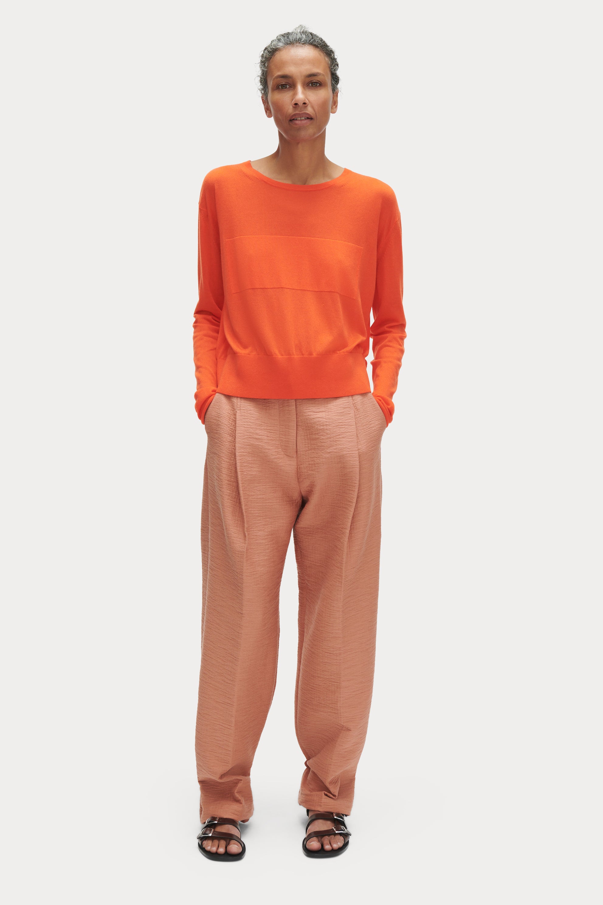Zara, Pants & Jumpsuits, Zara High Waisted Trousers Coral Pink Xl