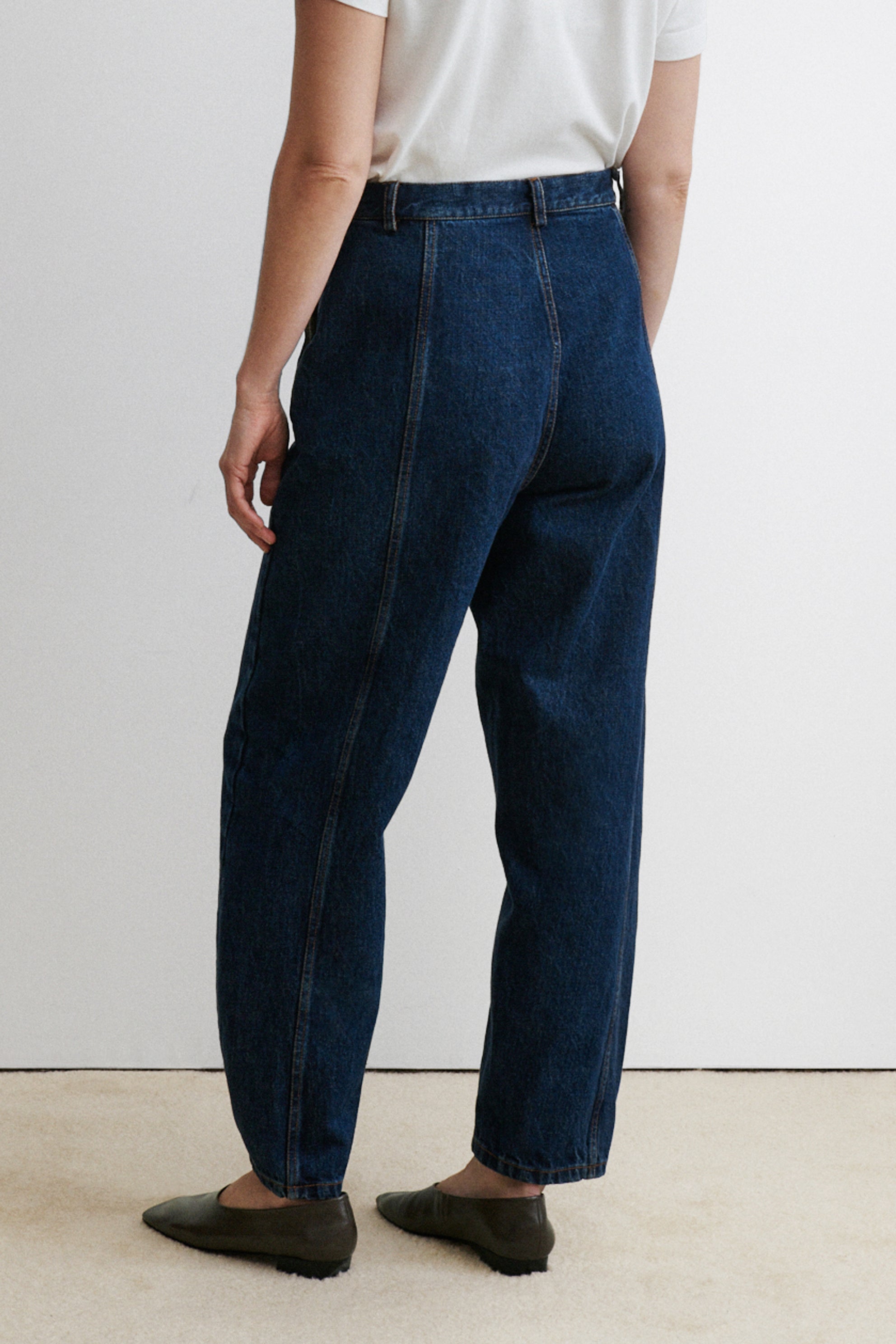 A18514 ナマチェコ USCHI DENIM TROUSER インディゴ M NAMACHEKO（ナマチェコ）の「NAMACHEKO USCHI DENIM TROUSER（デニム