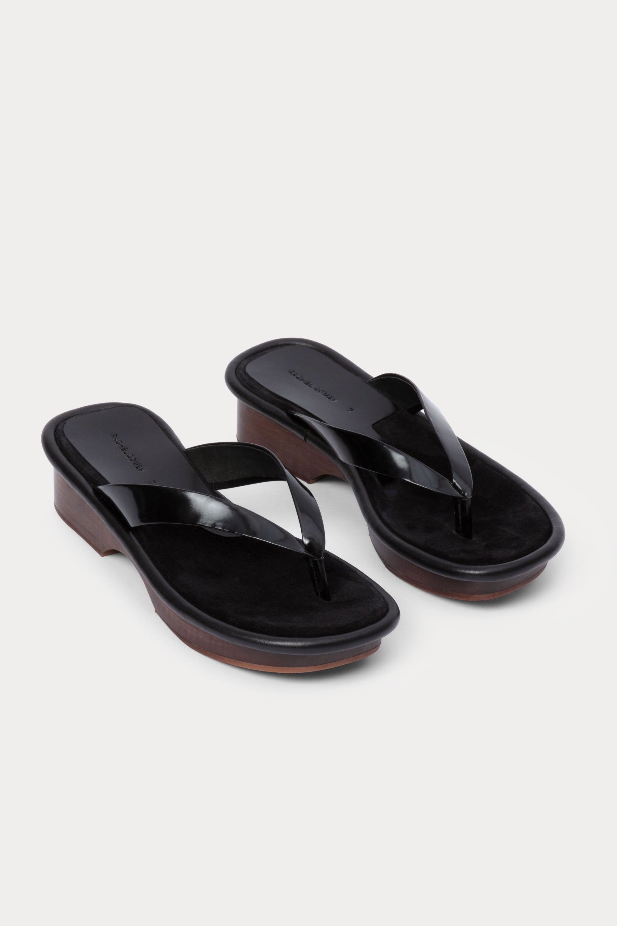 Rachel Comey Floyd Sandal Clog Black 10 Satinado Leather