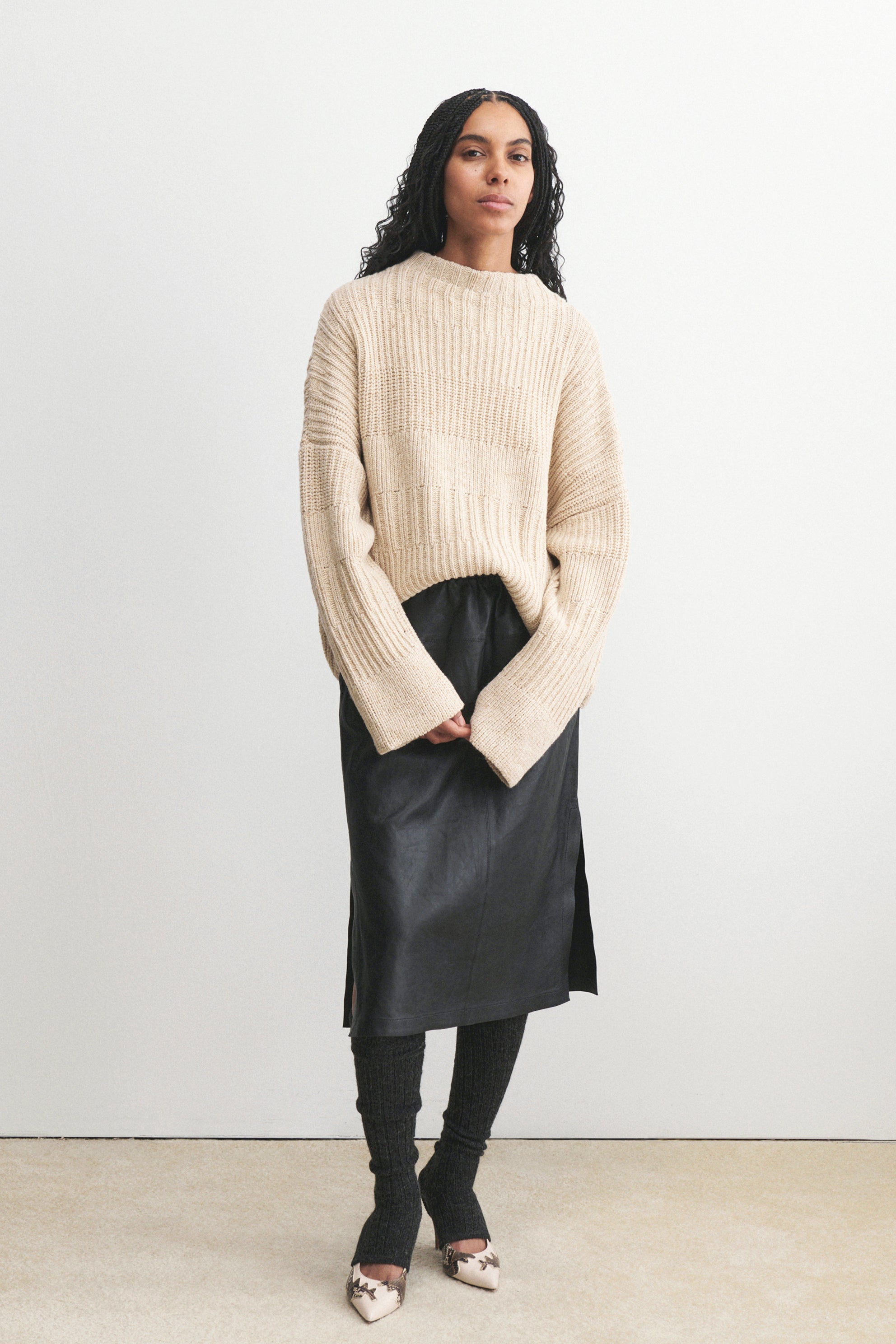 Alpaca Rib Stirrups-SOCKS-Rachel Comey