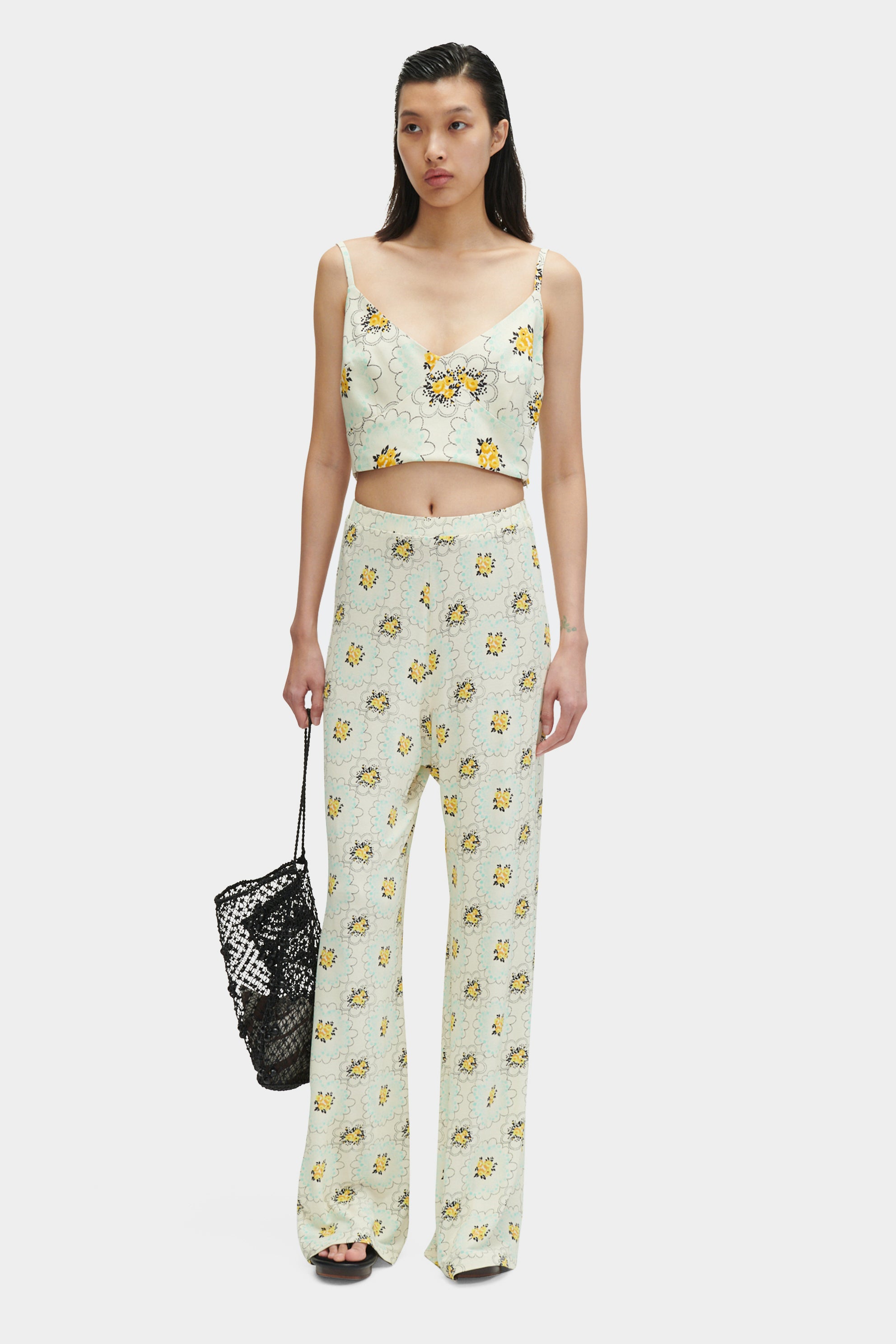 新品】AMERI MEDI RACHEL FLUFFY ART PANTS Ameri｜MEDI RACHEL FLUFFY