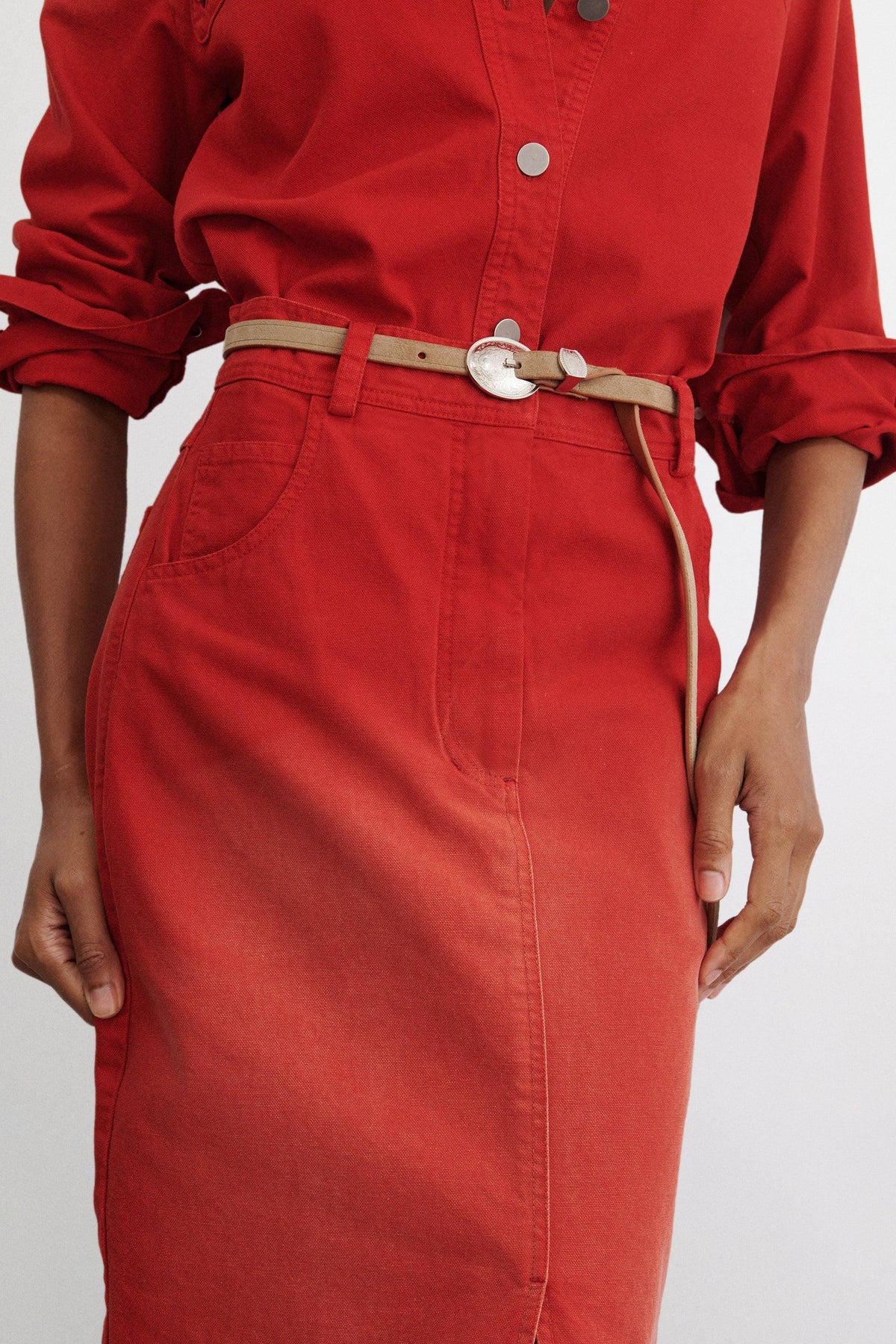 Lunga Skirt-DENIM-Rachel Comey