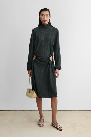 RACHEL COMEY/半袖カットソー/L/レーヨン/GRN/総柄 251W-291-F1827BLACK_-