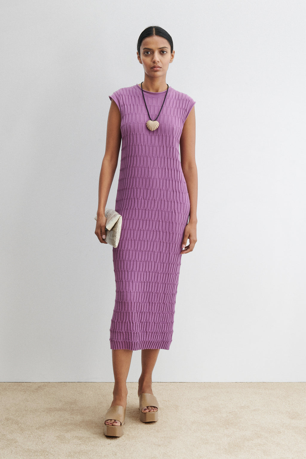 turtle knit dress Women's Grey Turtleneck Dress main image 0