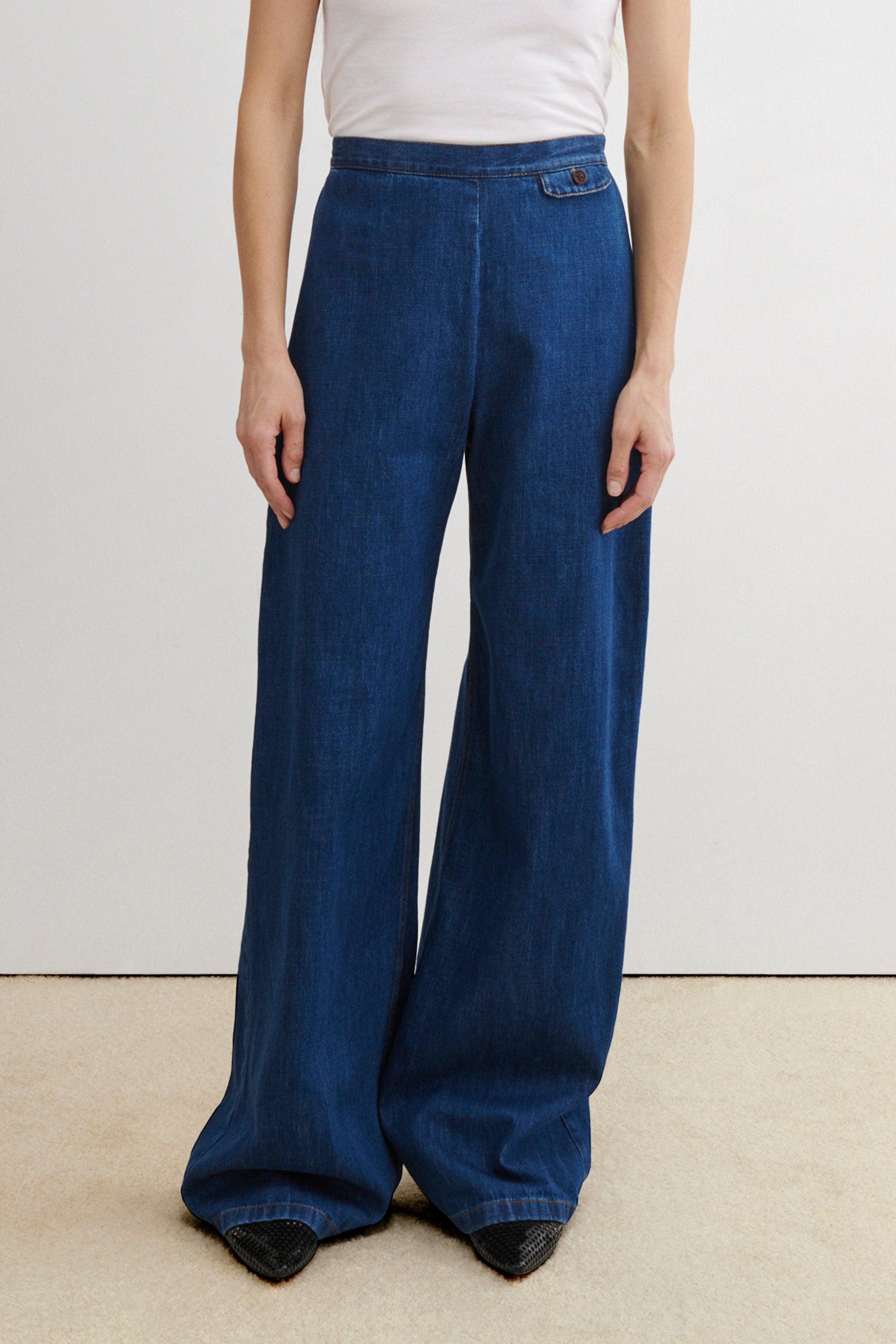 Arioso Pant-DENIM-Rachel Comey