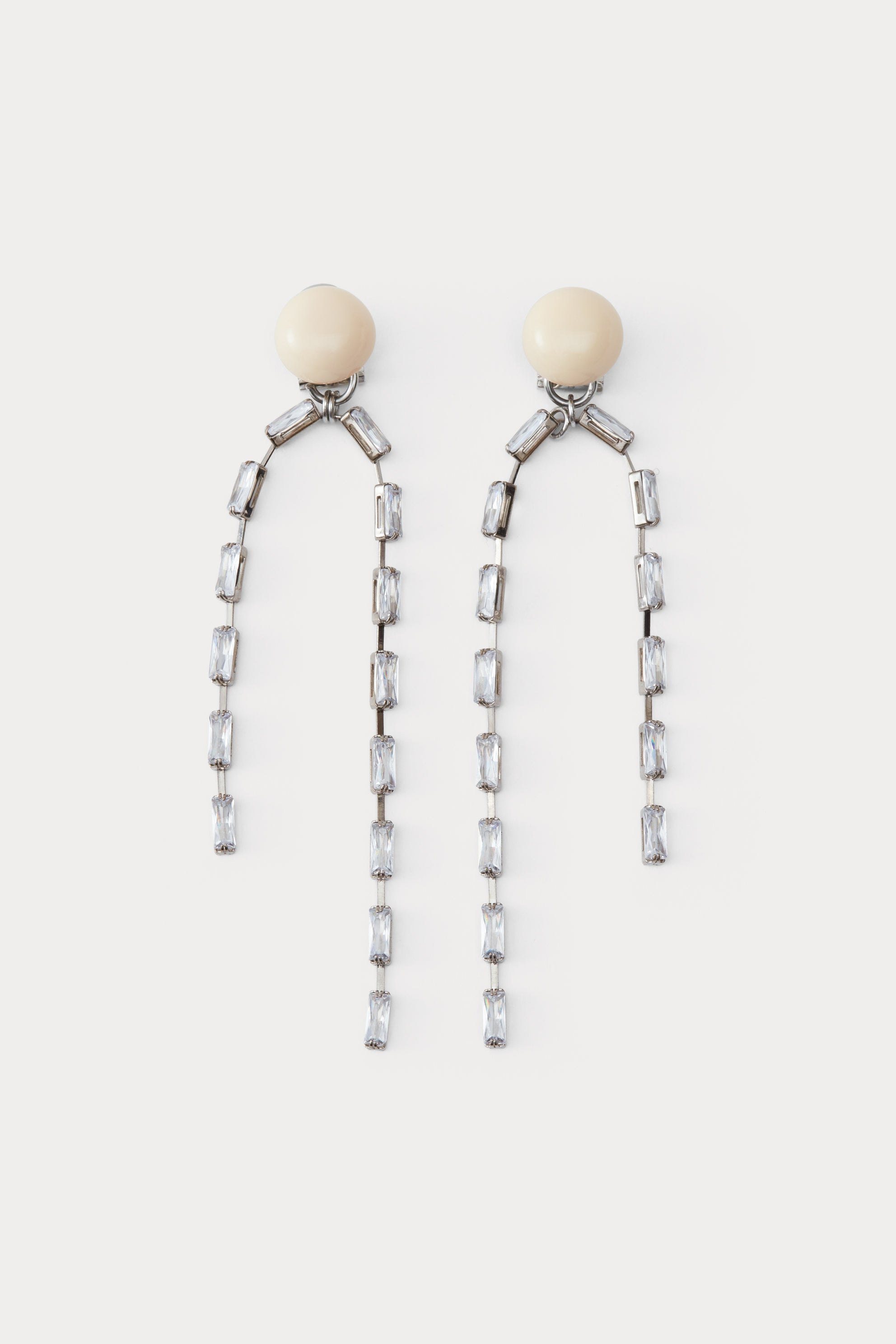 Draped Baguette Earrings-EARRINGS-Rachel Comey
