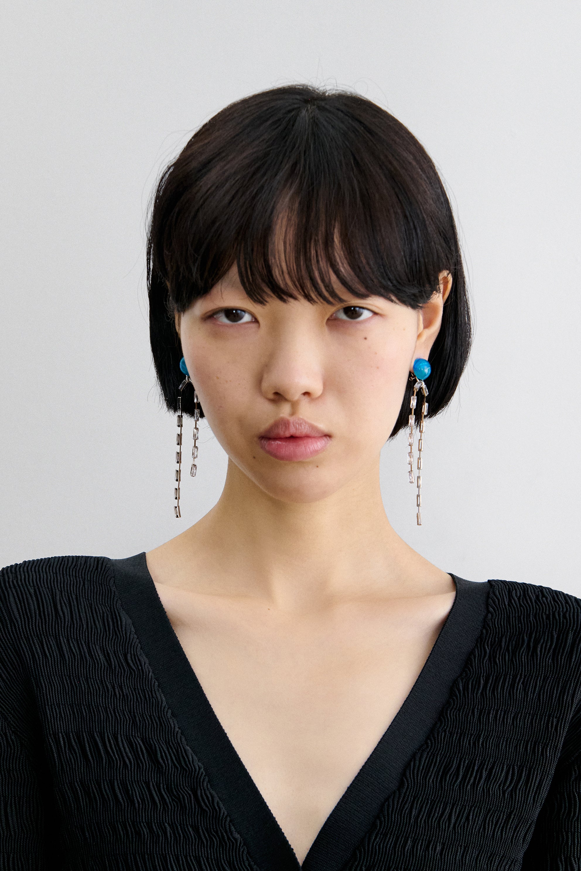 Draped Baguette Earrings-EARRINGS-Rachel Comey