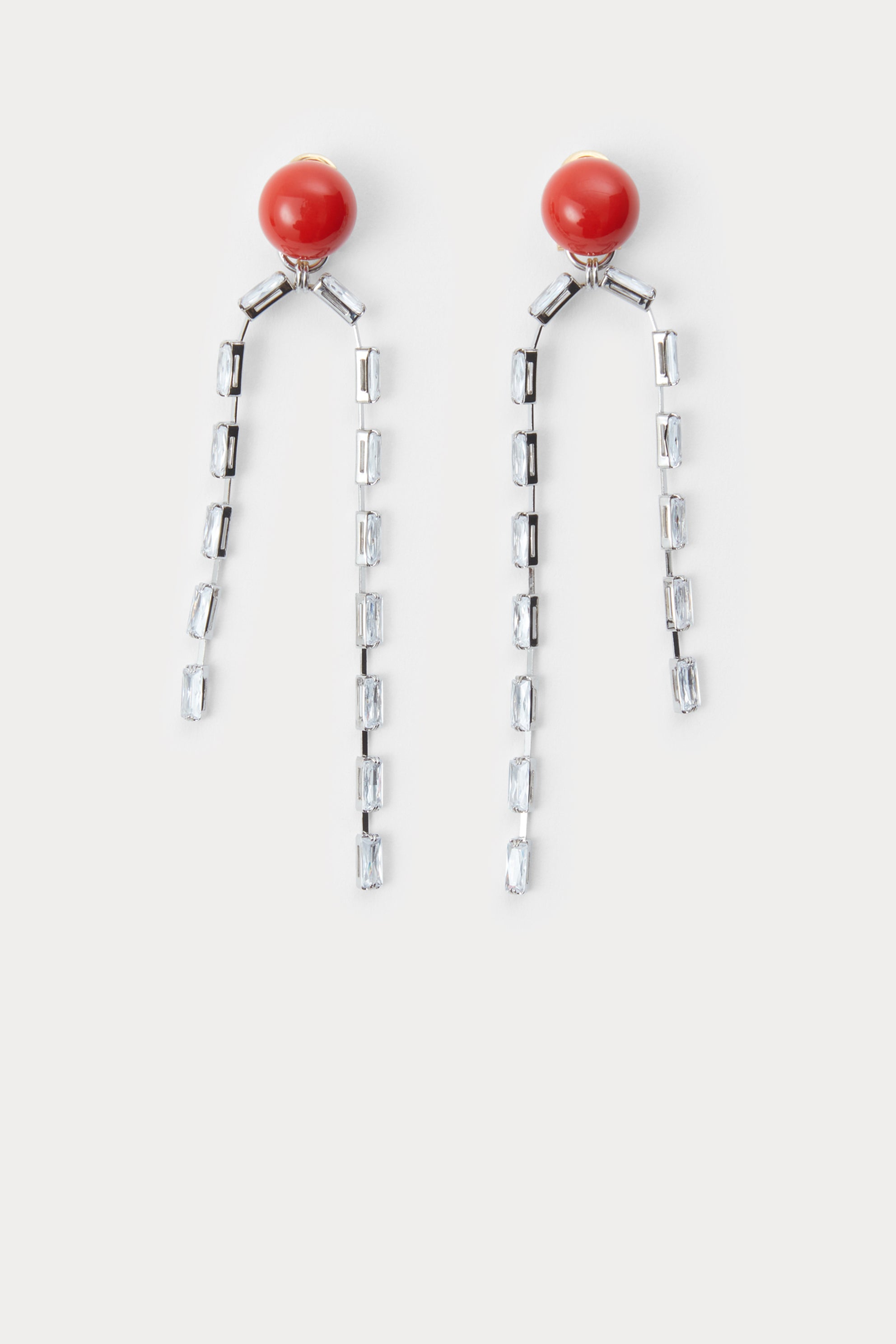 Draped Baguette Earrings-EARRINGS-Rachel Comey