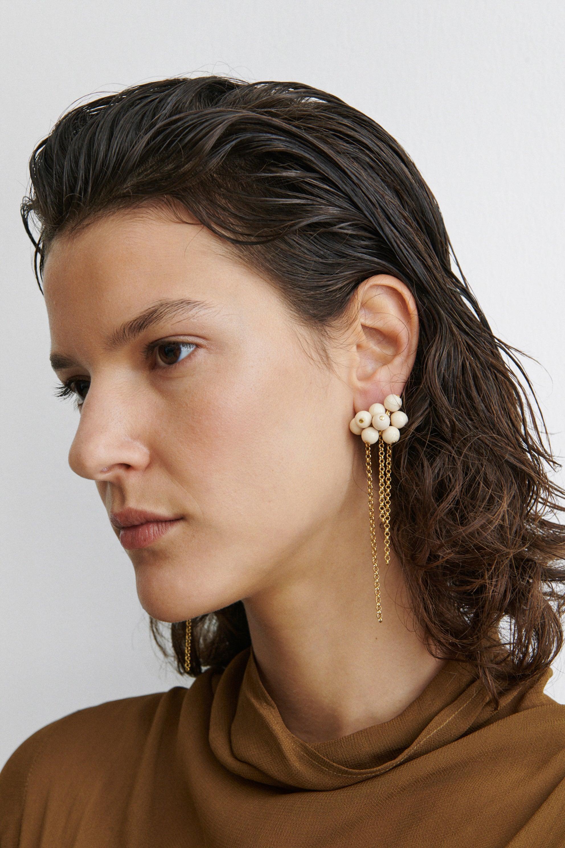 Bauble Mesh Earrings-EARRINGS-Rachel Comey