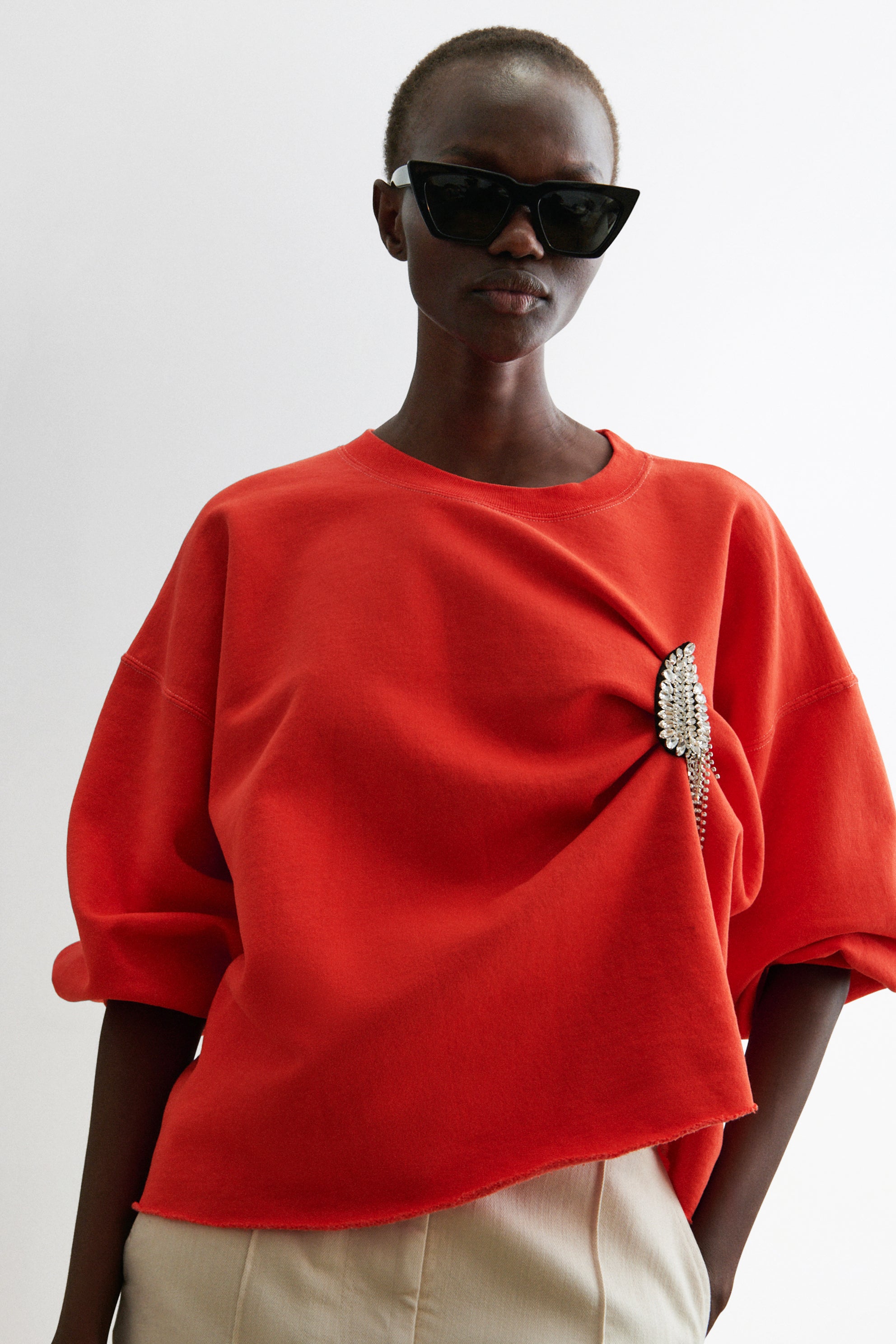 Dripping Fern Brooch (Left)-BROOCH-Rachel Comey