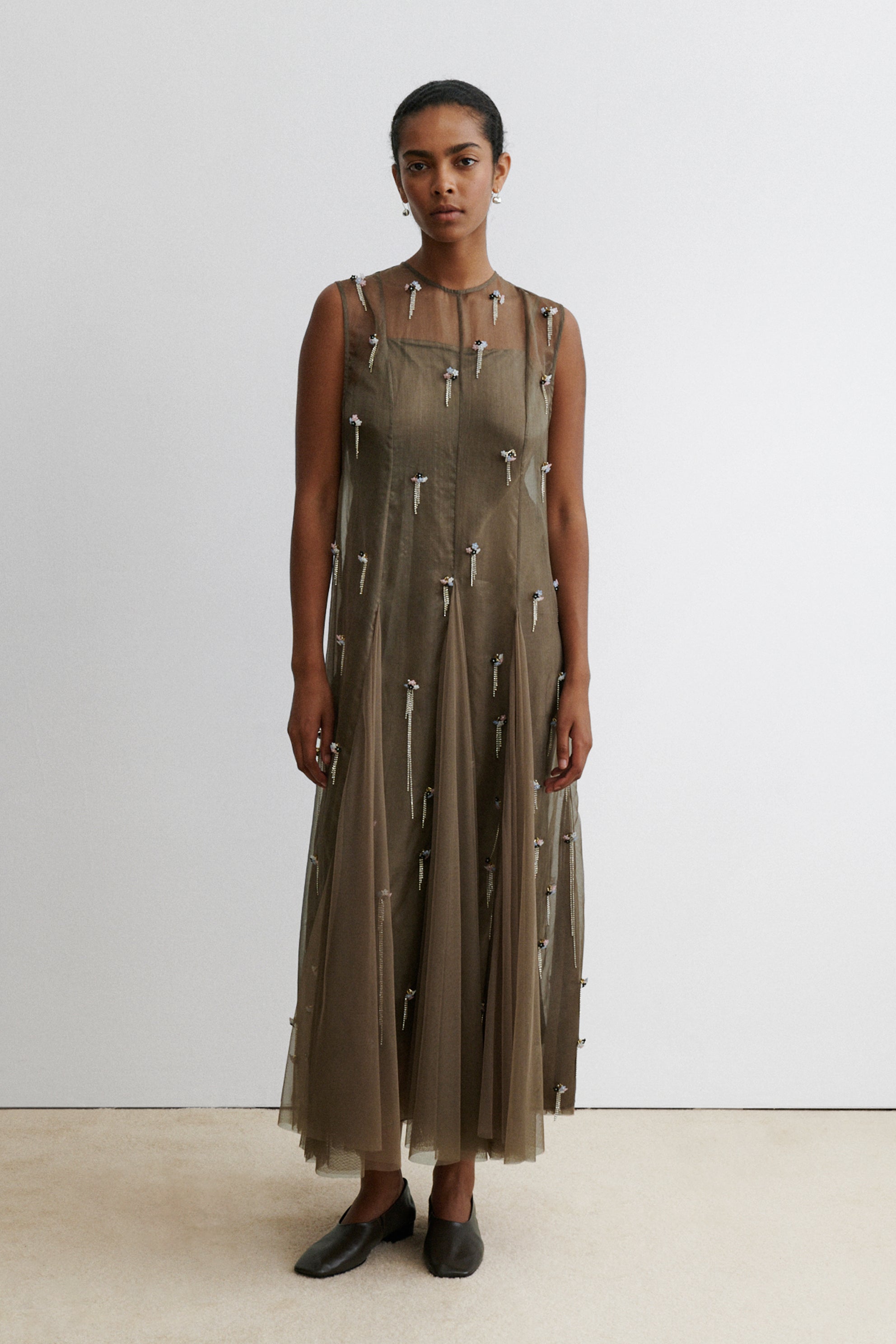 Jax Dress Ochre / 2. / Organza Bouquet Jax Dress Ochre / 2. / Organza Bouquet
