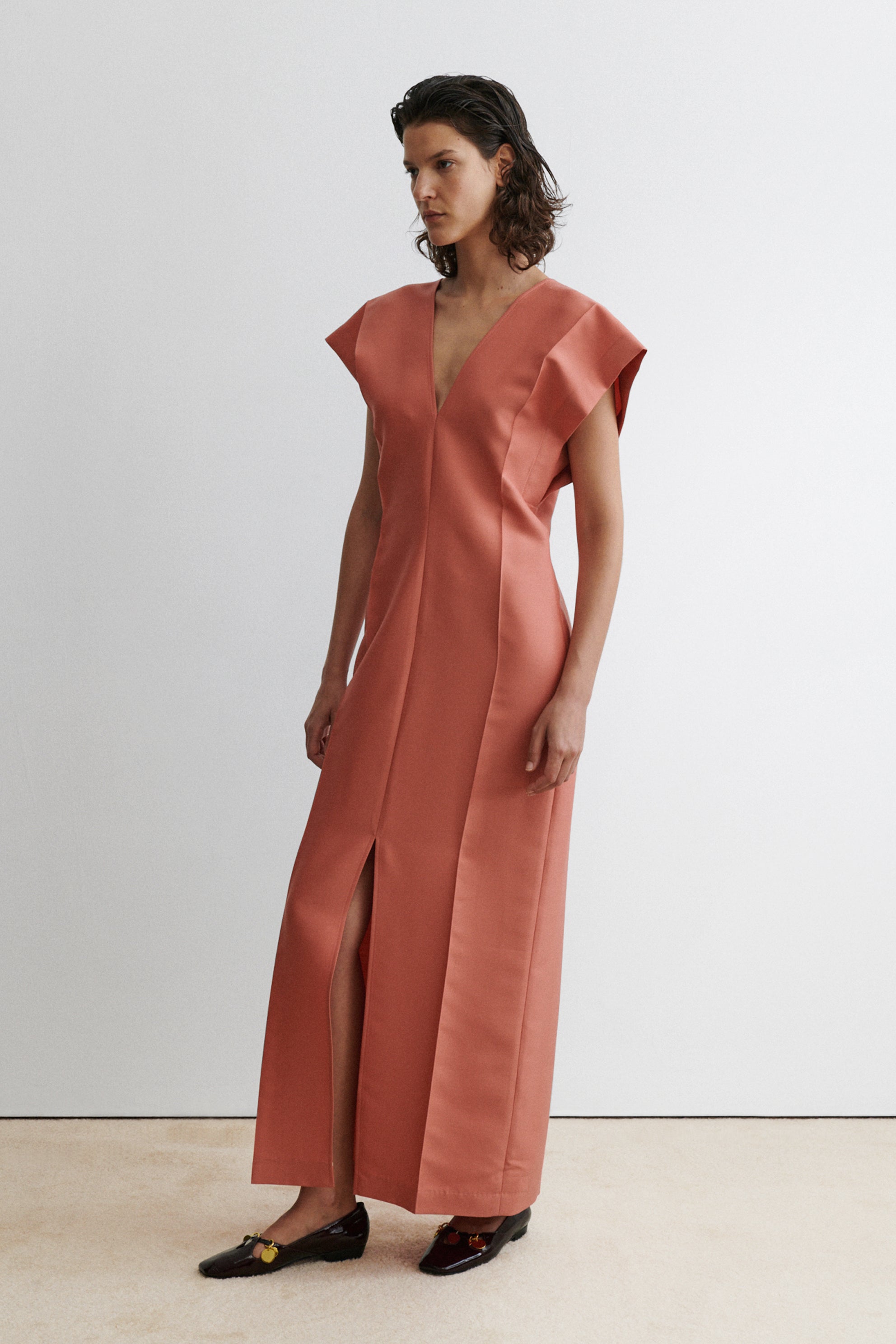 Sema Dress Dark Blush / 8. / Manon Wool Sema Dress Dark Blush / 8. / Manon Wool