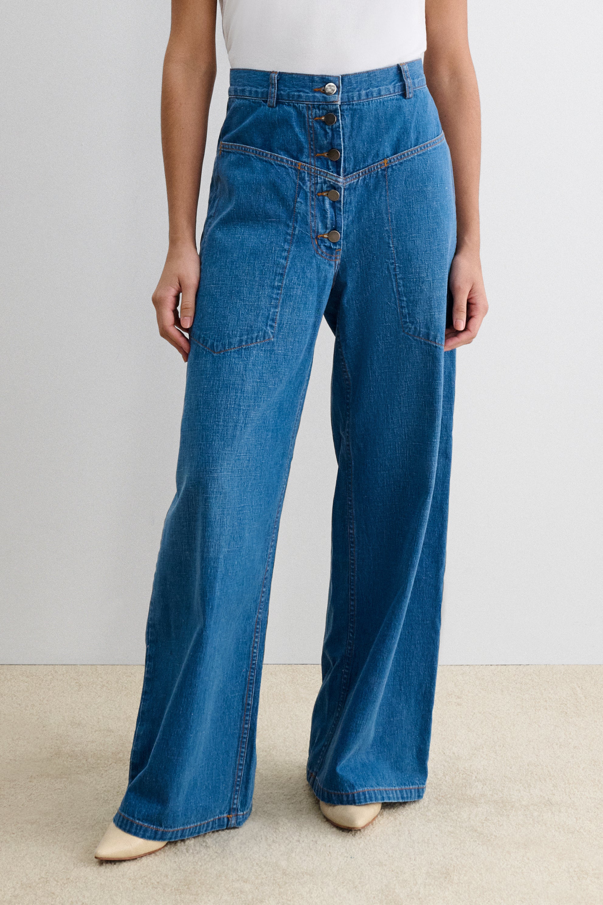 Angle Pant-DENIM-Rachel Comey
