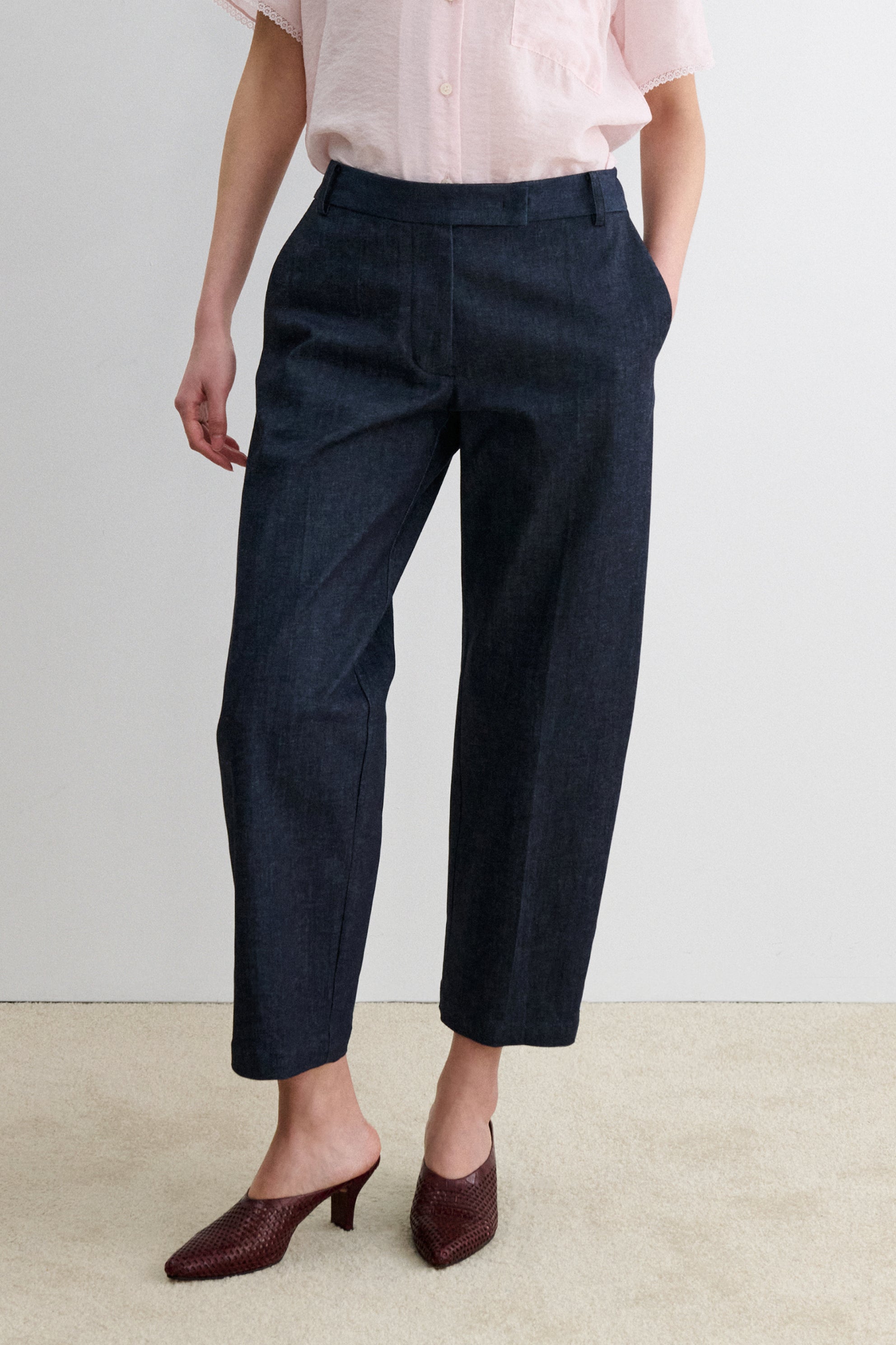 Cropped Snip Pant-DENIM-Rachel Comey