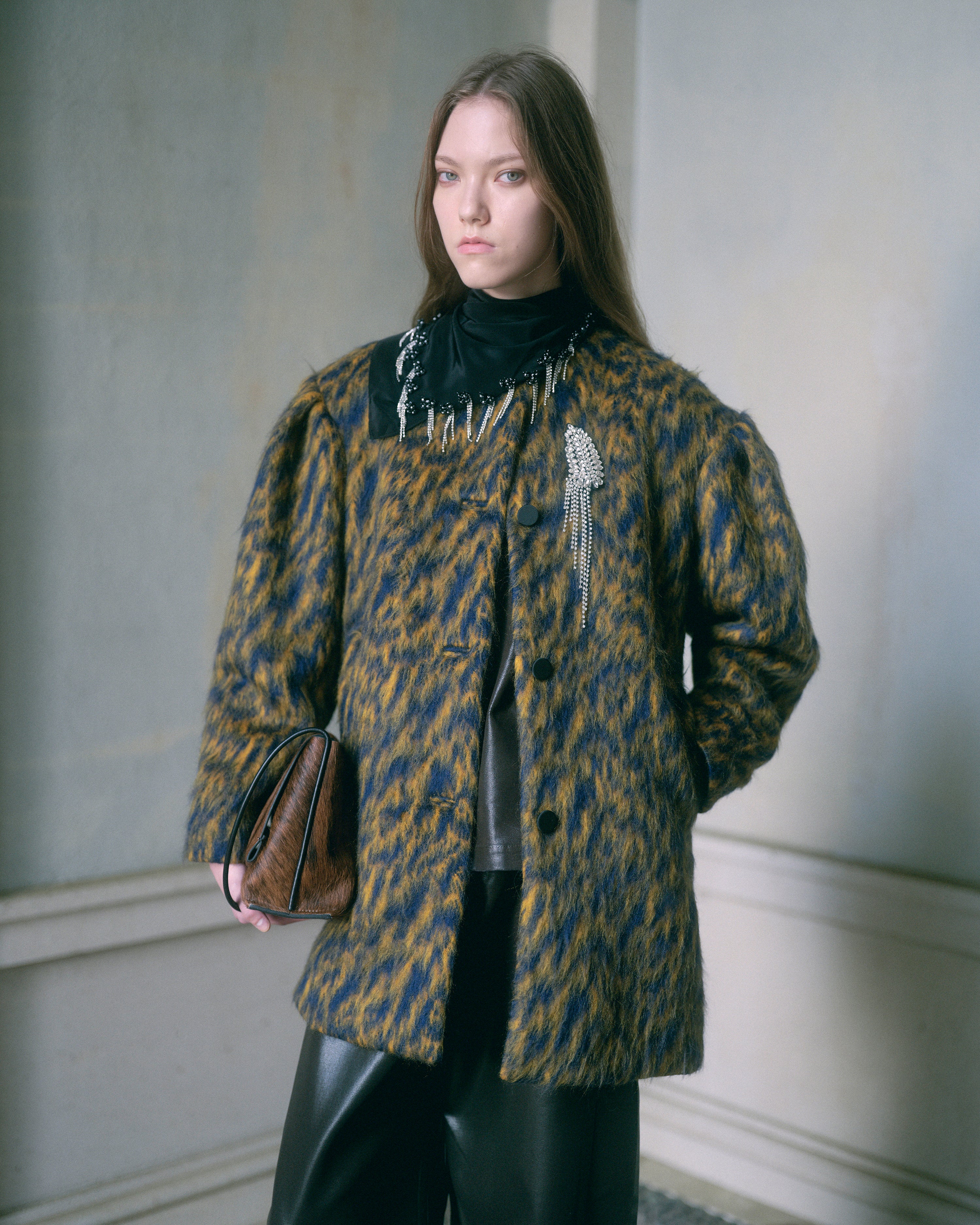 RACHEL COMEY　パイソン柄　ロングコート　薄手　　72-1003-1A RACHEL COMEY パイソン柄 ロングコート 薄手 72-1003-1A