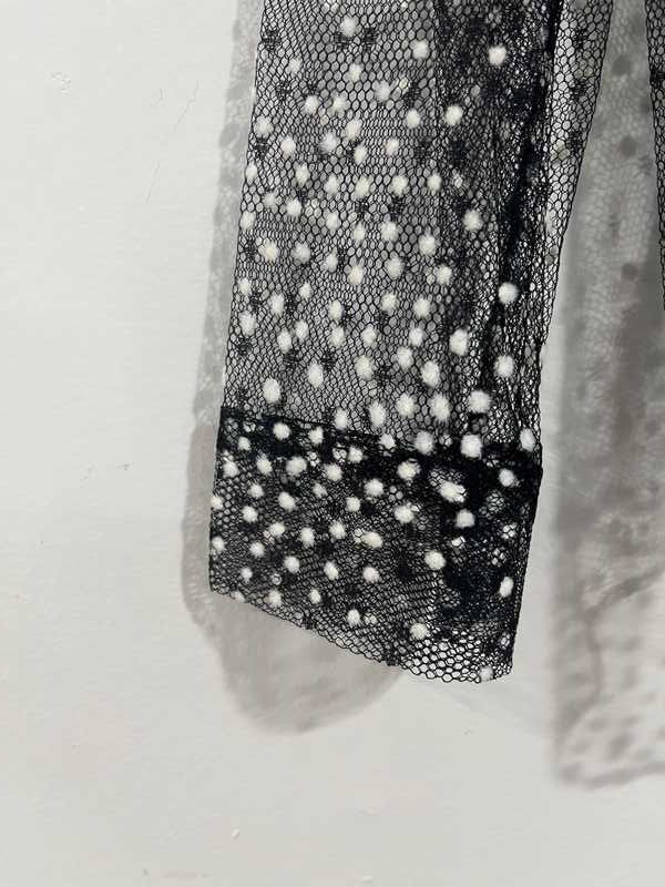 Black / 6 / Point D'Esprit_Resale_69755